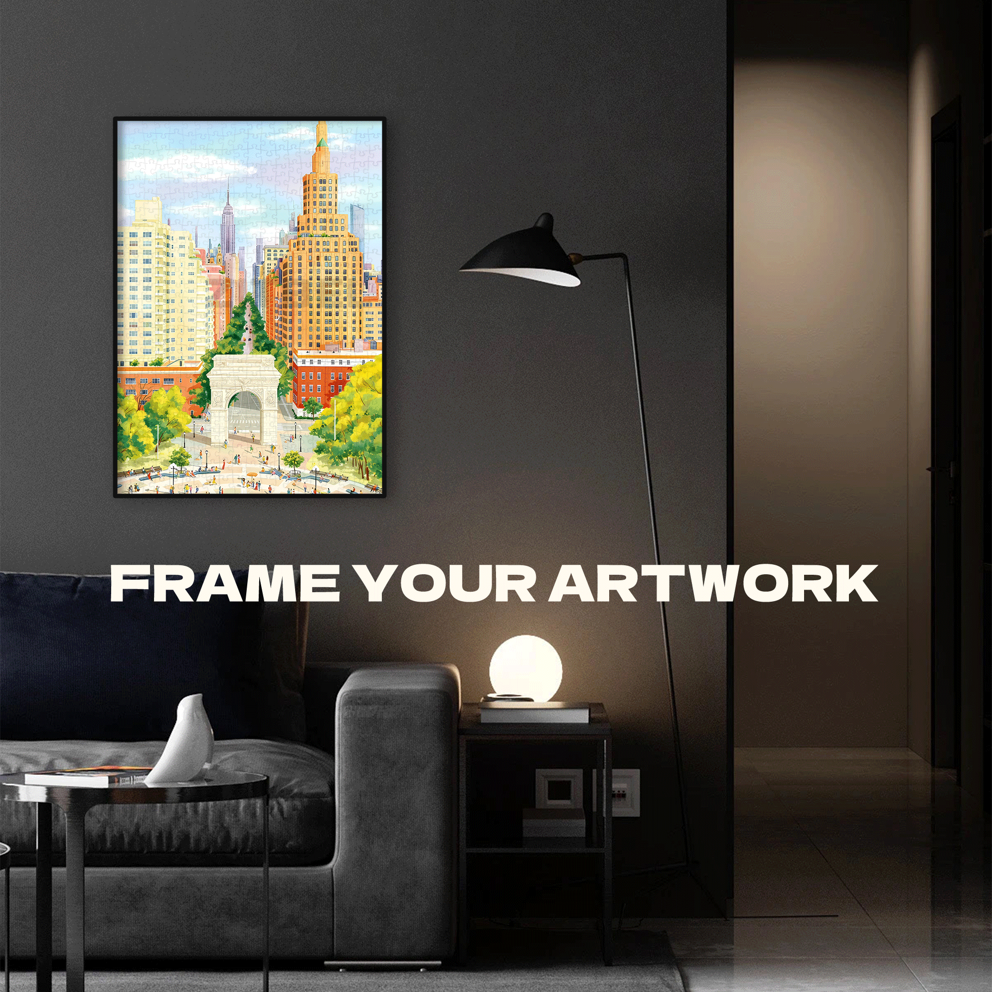 Early Summer In The City 500pcs/1000pcs Jigsaw Puzzle, Scratch-Resistant, Interactive Family Game & Brain-Boosting DIY Decor, Perfect for Halloween, Christmas & New Year Gifts, Family Puzzle Game