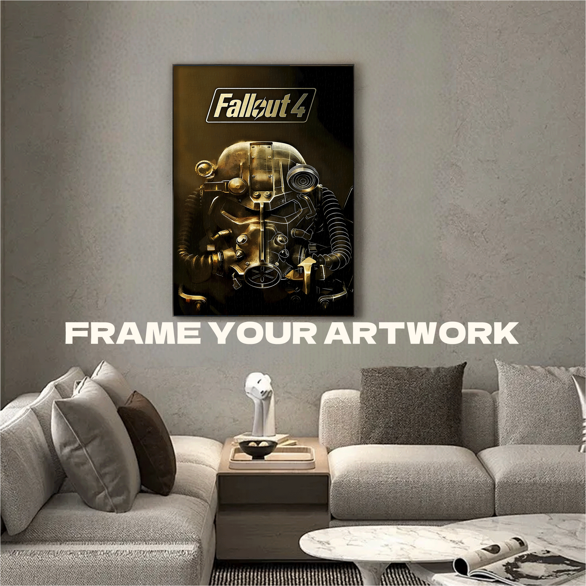 Fall Out 4 Theme 500pcs/1000pcs Jigsaw Puzzle, Scratch-Resistant, Interactive Family Game & Brain-Boosting DIY Decor, Perfect for Halloween, Christmas & New Year Gifts, Family Puzzle Game