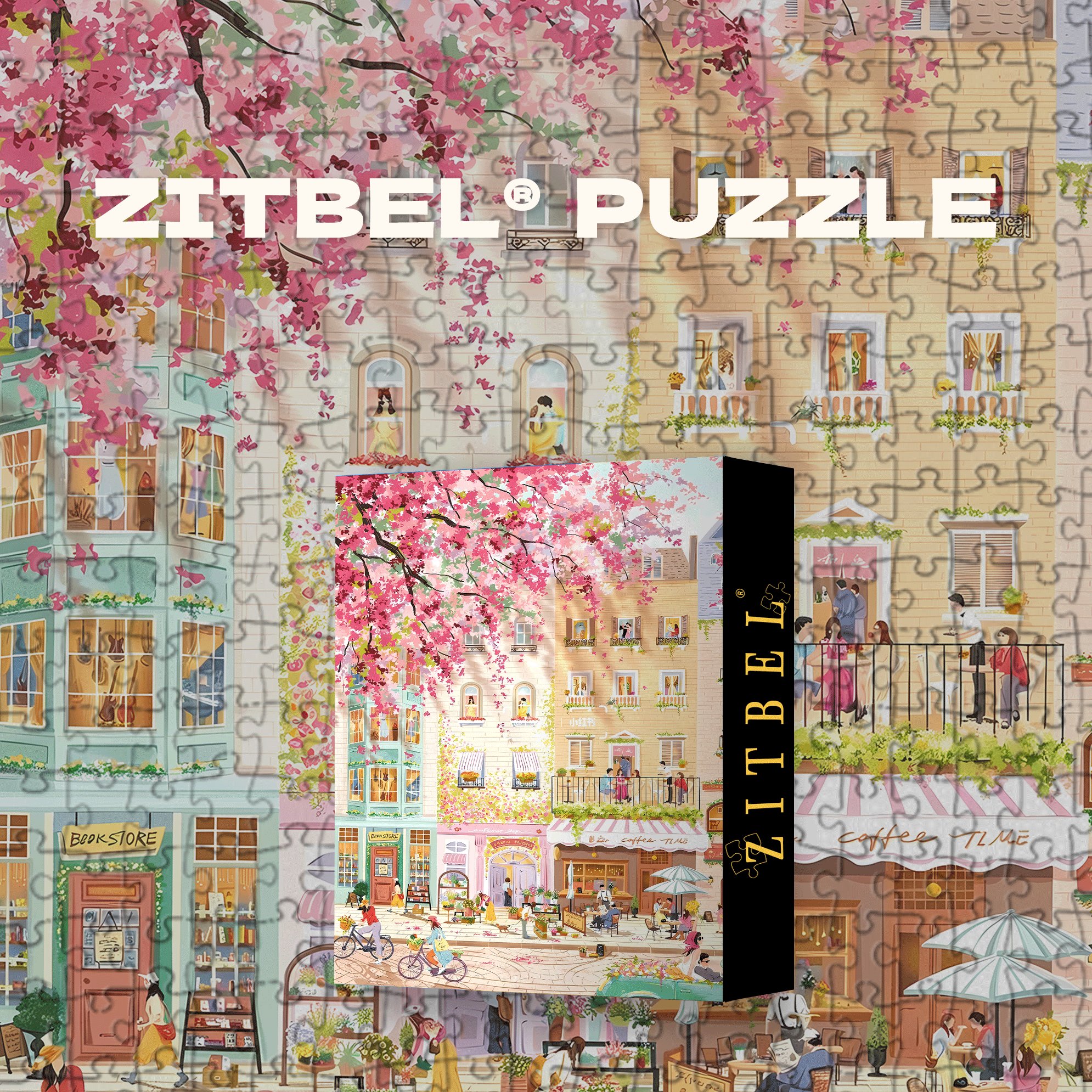 Flowers By The Window 500pcs/1000pcs Jigsaw Puzzle, Scratch-Resistant, Interactive Family Game & Brain-Boosting DIY Decor, Perfect for Halloween, Christmas & New Year Gifts, Family Puzzle Game