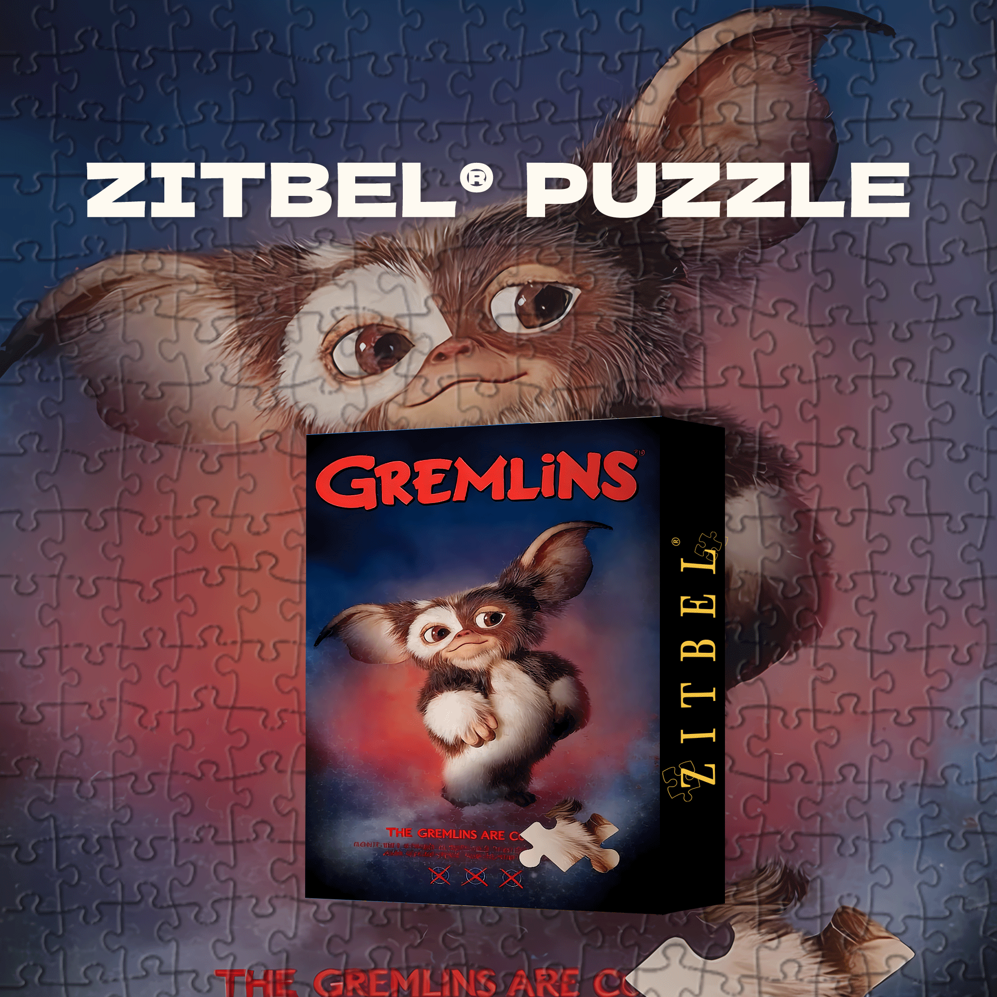 Gizmo 500pcs/1000pcs Jigsaw Puzzle, Scratch-Resistant, Interactive Family Game & Brain-Boosting DIY Decor, Perfect for Halloween, Christmas & New Year Gifts, Family Puzzle Game