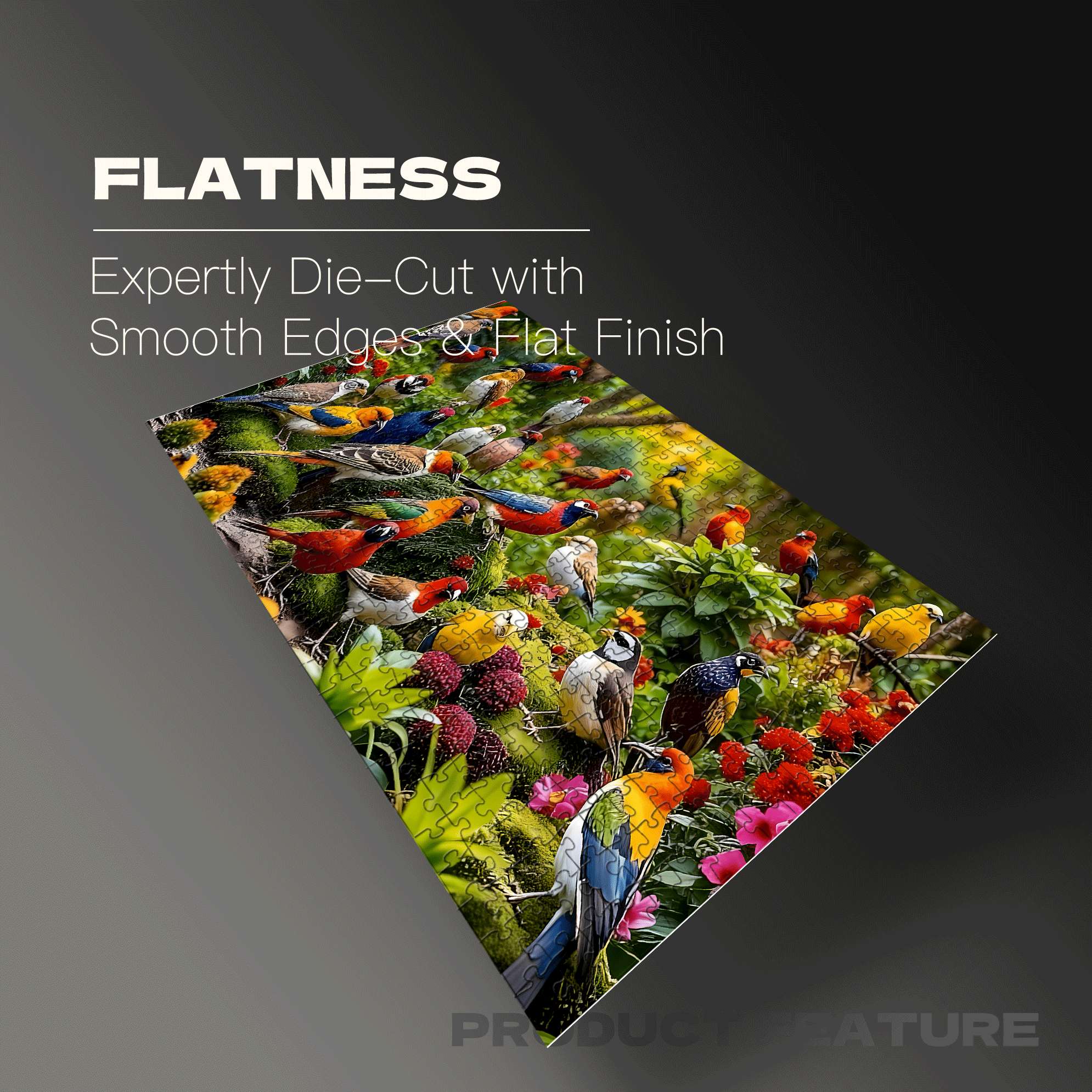 A Bird With Dazzling Colors 500pcs/1000pcs Jigsaw Puzzle, Scratch-Resistant, Interactive Family Game & Brain-Boosting DIY Decor, Perfect for Halloween, Christmas & New Year Gifts, Family Puzzle Game