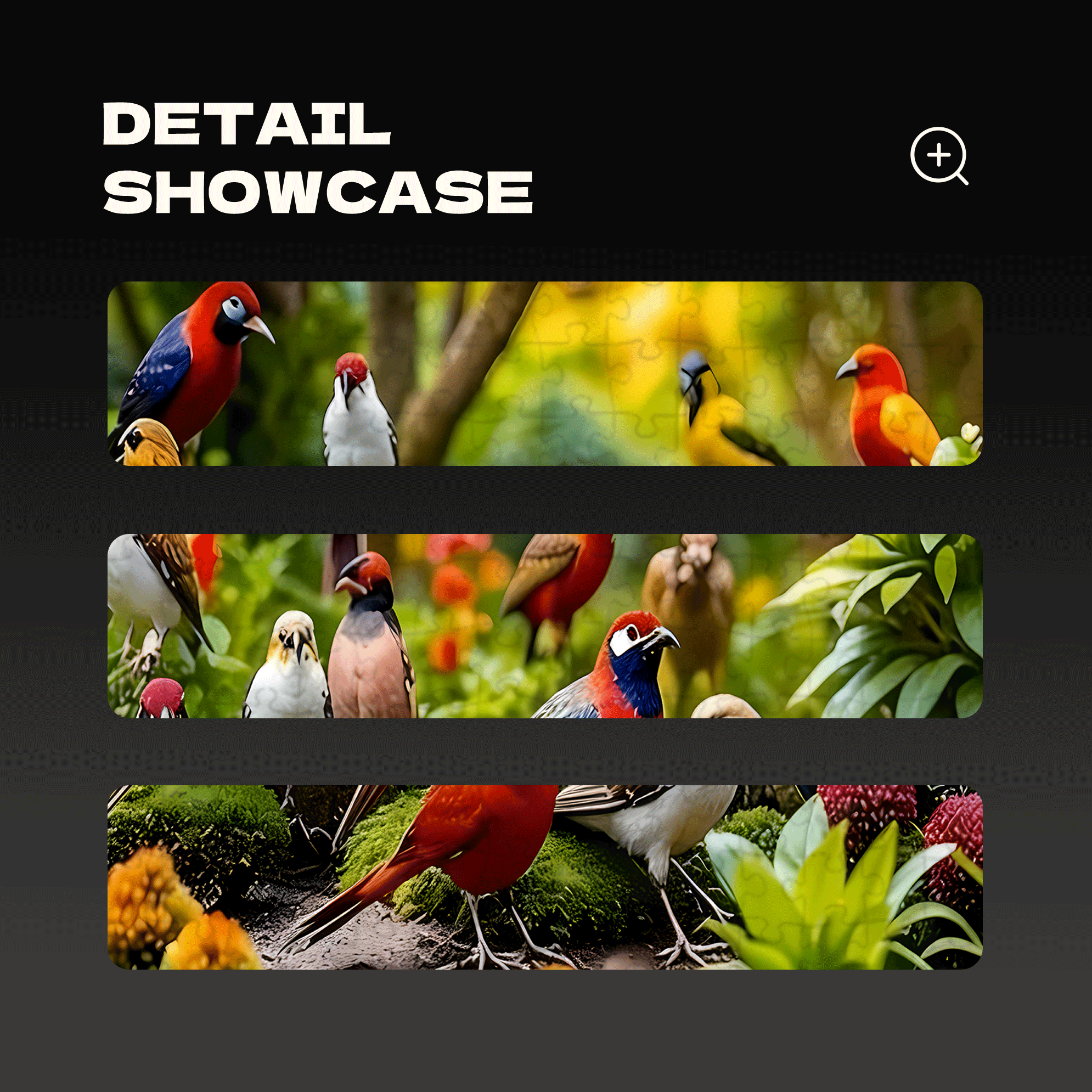 A Bird With Dazzling Colors 500pcs/1000pcs Jigsaw Puzzle, Scratch-Resistant, Interactive Family Game & Brain-Boosting DIY Decor, Perfect for Halloween, Christmas & New Year Gifts, Family Puzzle Game