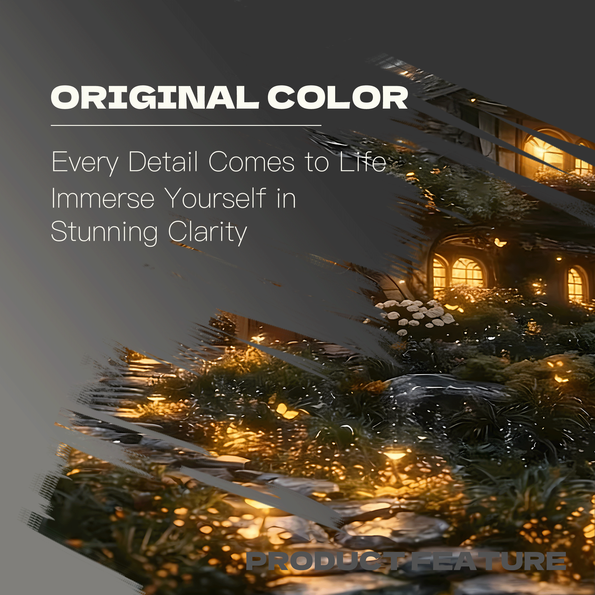 A Forest Glowing Cabin 500pcs/1000pcs Jigsaw Puzzle, Scratch-Resistant, Interactive Family Game & Brain-Boosting DIY Decor, Perfect for Halloween, Christmas & New Year Gifts, Family Puzzle Game