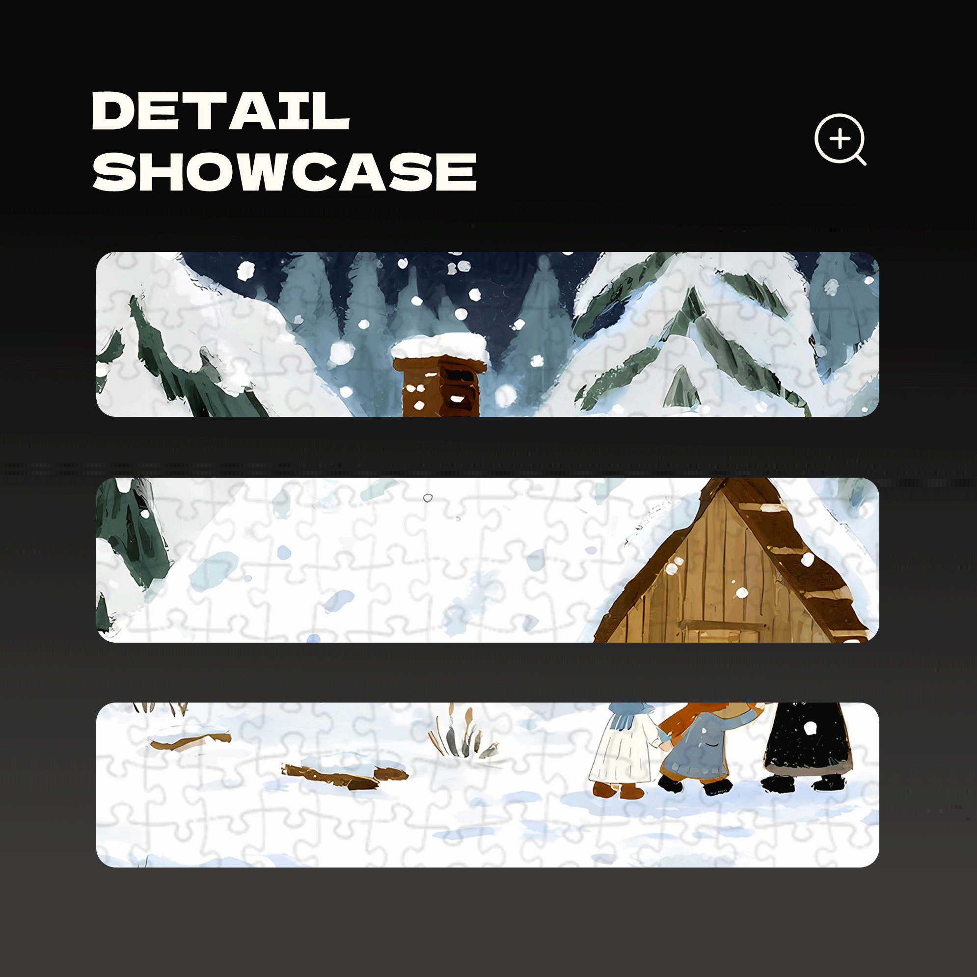 A Small Cabin In A Snowy 500pcs/1000pcs Jigsaw Puzzle, Scratch-Resistant, Interactive Family Game & Brain-Boosting DIY Decor, Perfect for Halloween, Christmas & New Year Gifts, Family Puzzle Game