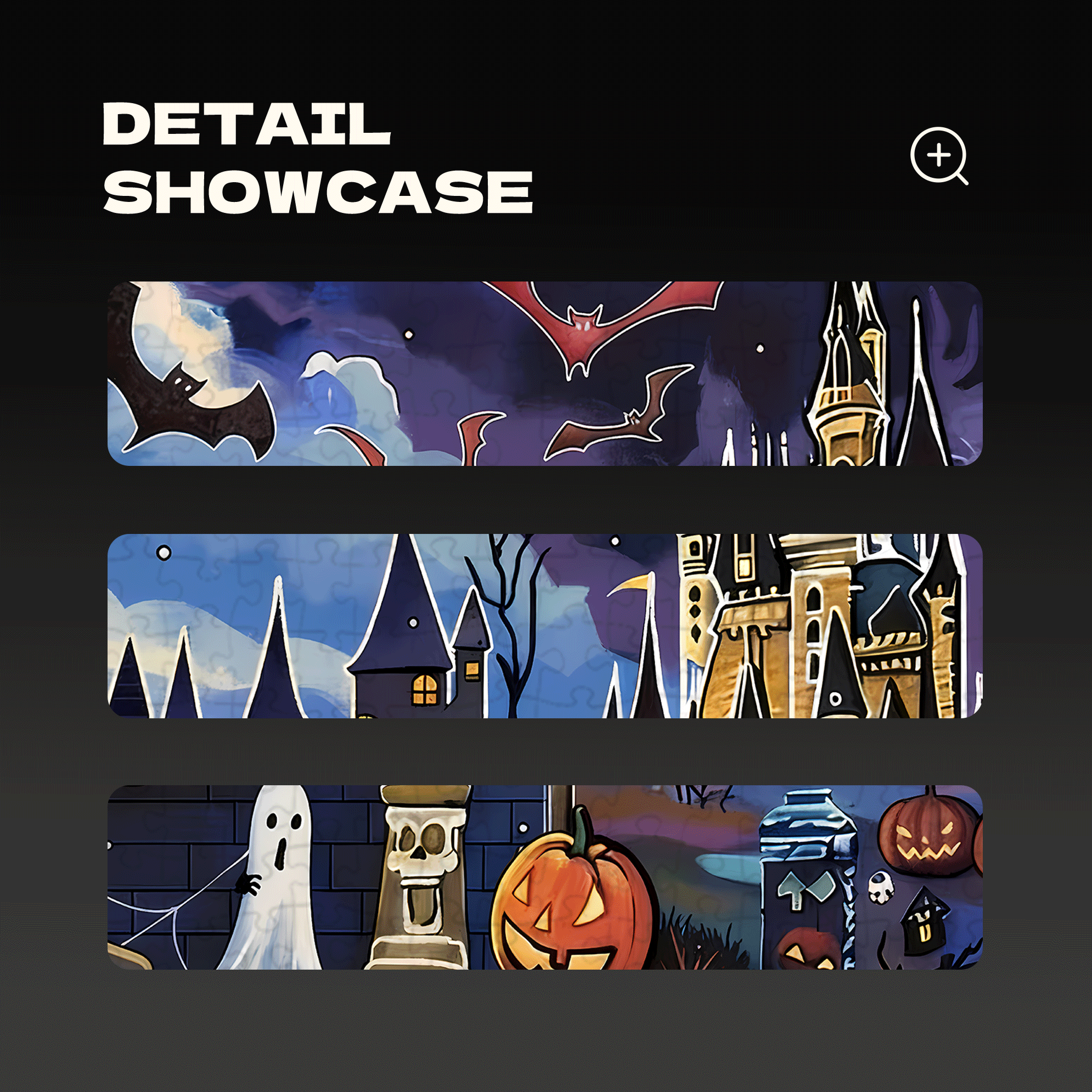Ghosts Are On The Loose 2 500pcs/1000pcs Jigsaw Puzzle, Scratch-Resistant, Interactive Family Game & Brain-Boosting DIY Decor, Perfect for Halloween, Christmas & New Year Gifts, Family Puzzle Game