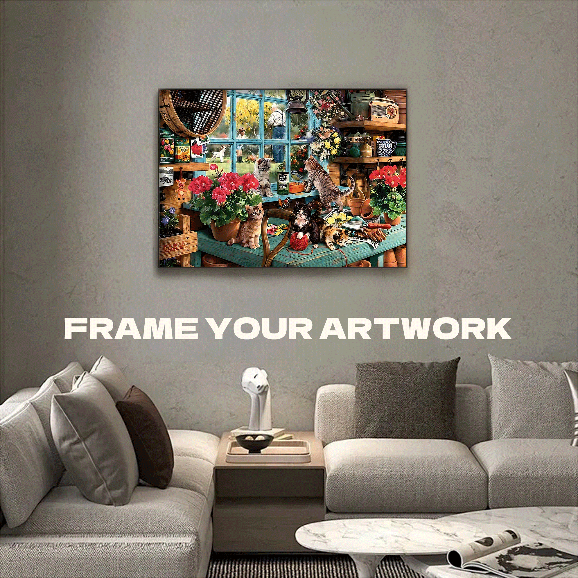 Good Times 500pcs/1000pcs Jigsaw Puzzle, Scratch-Resistant, Interactive Family Game & Brain-Boosting DIY Decor, Perfect for Halloween, Christmas & New Year Gifts, Family Puzzle Game