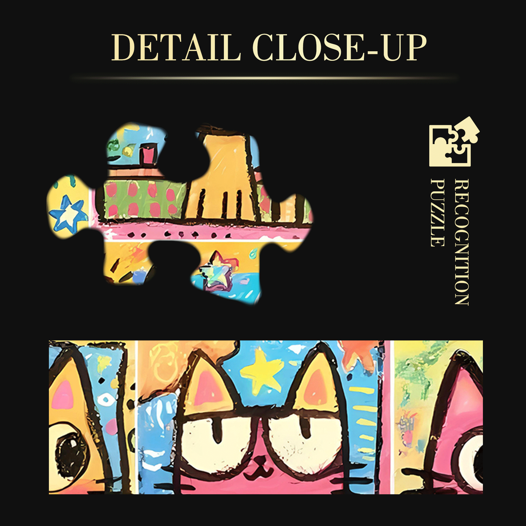 Funny Cat Stamp Collecting 500pcs/1000pcs Jigsaw Puzzle, Scratch-Resistant, Interactive Family Game & Brain-Boosting DIY Decor, Perfect for Halloween, Christmas & New Year Gifts, Family Puzzle Game