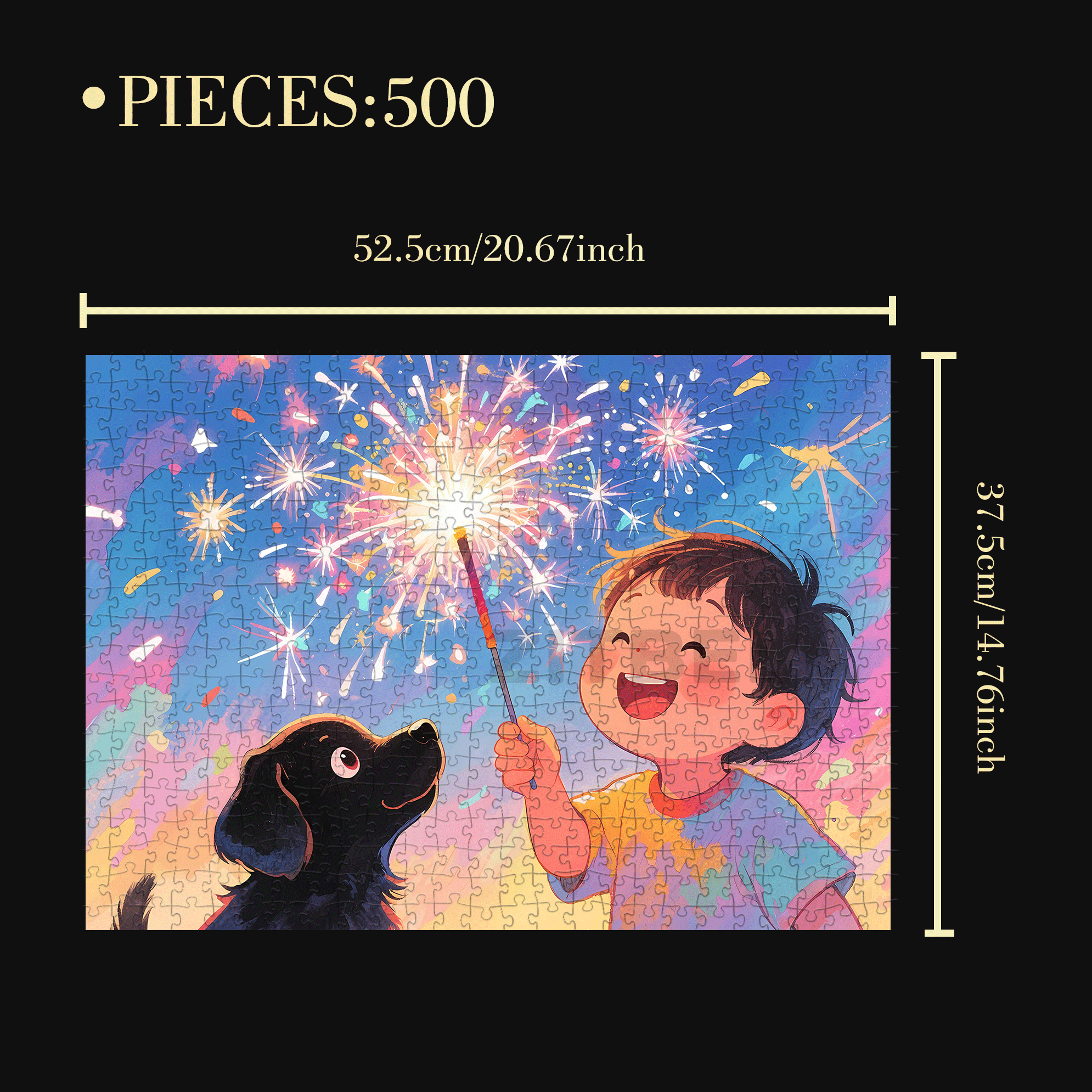 Good Friends 500pcs/1000pcs Jigsaw Puzzle, Scratch-Resistant, Interactive Family Game & Brain-Boosting DIY Decor, Perfect for Halloween, Christmas & New Year Gifts, Family Puzzle Game