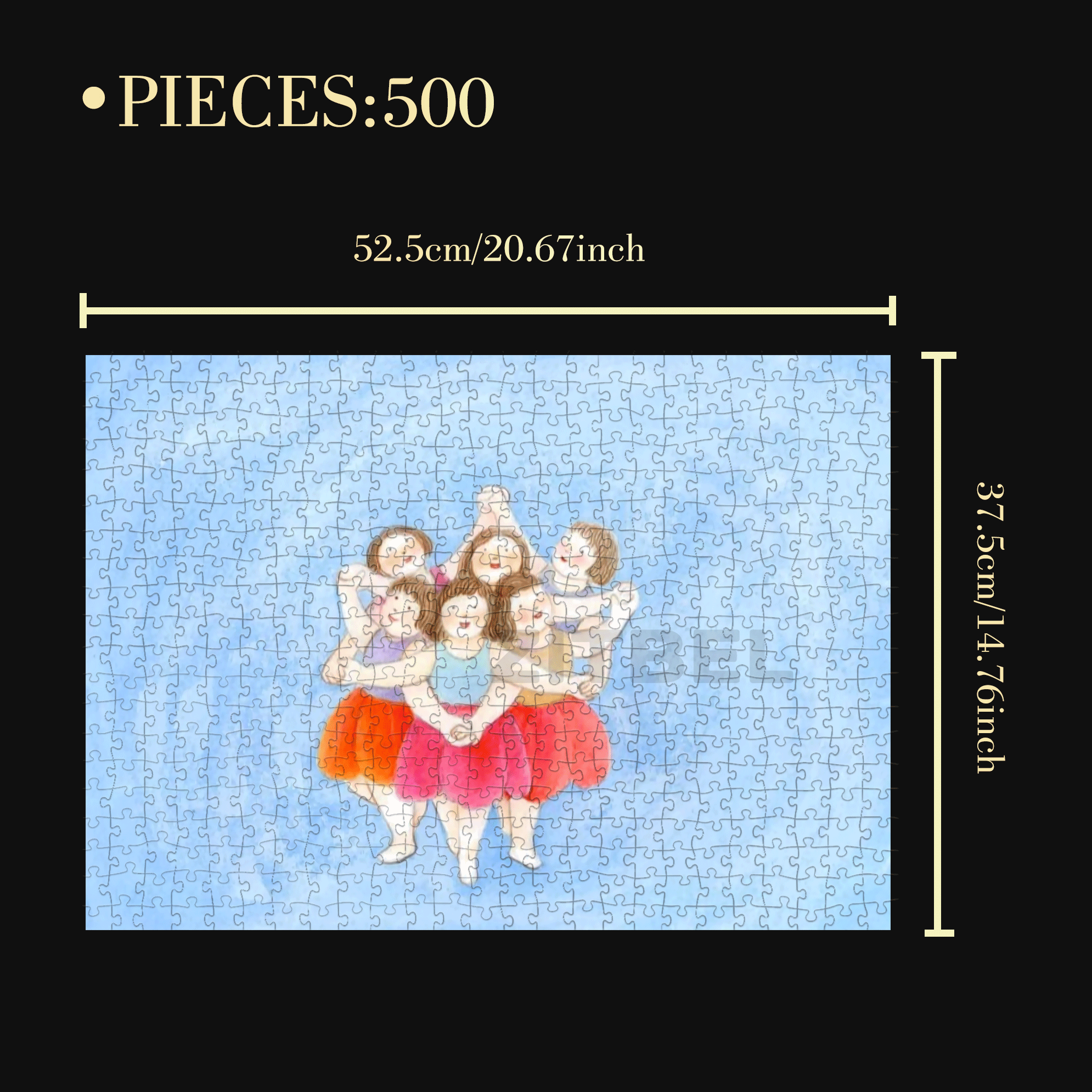 Happy Camp 500pcs/1000pcs Jigsaw Puzzle, Scratch-Resistant, Interactive Family Game & Brain-Boosting DIY Decor, Perfect for Halloween, Christmas & New Year Gifts, Family Puzzle Game