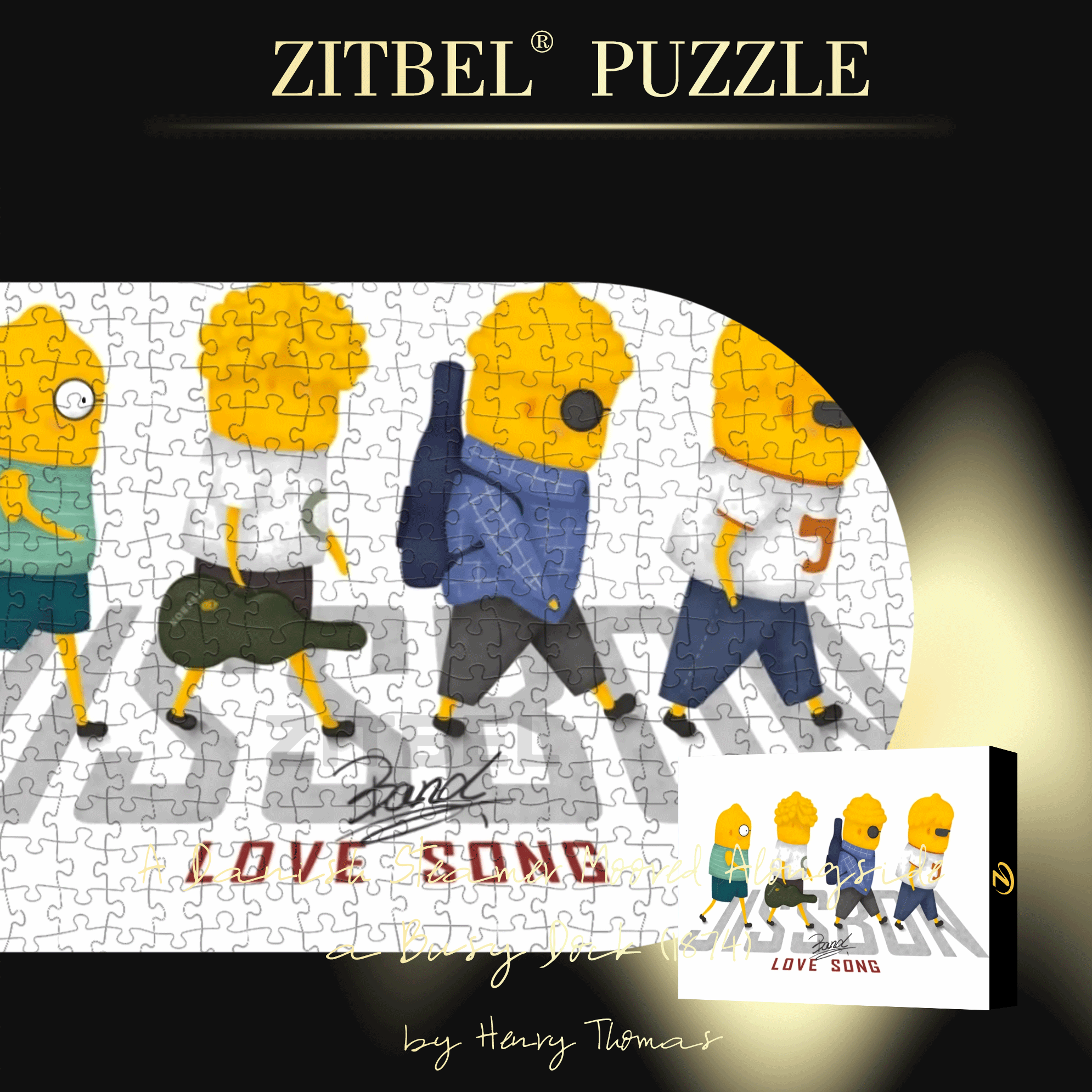 Love Song 500pcs/1000pcs Jigsaw Puzzle, Scratch-Resistant, Interactive Family Game & Brain-Boosting DIY Decor, Perfect for Halloween, Christmas & New Year Gifts, Family Puzzle Game