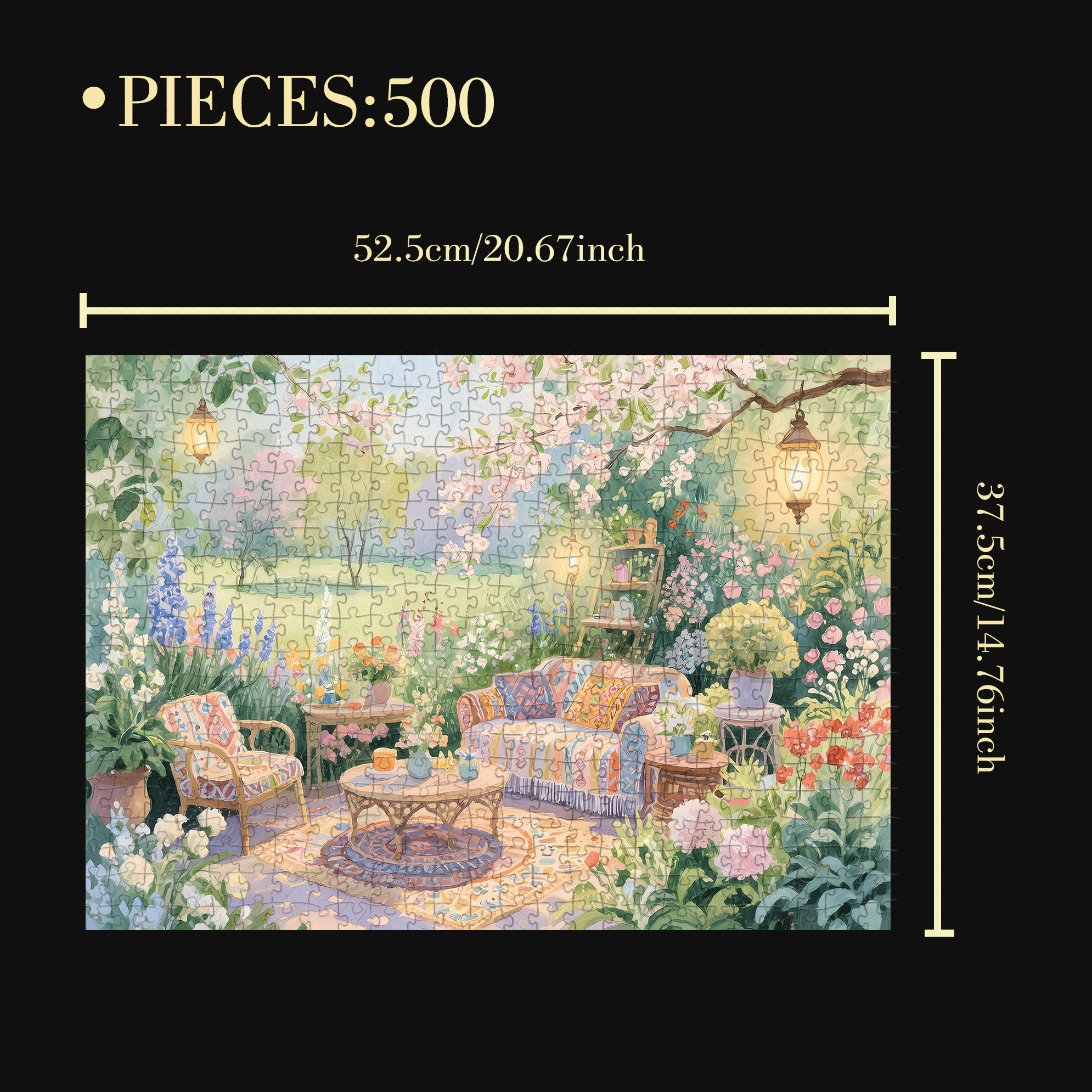 Private Space 500pcs/1000pcs Jigsaw Puzzle, Scratch-Resistant, Interactive Family Game & Brain-Boosting DIY Decor, Perfect for Halloween, Christmas & New Year Gifts, Family Puzzle Game