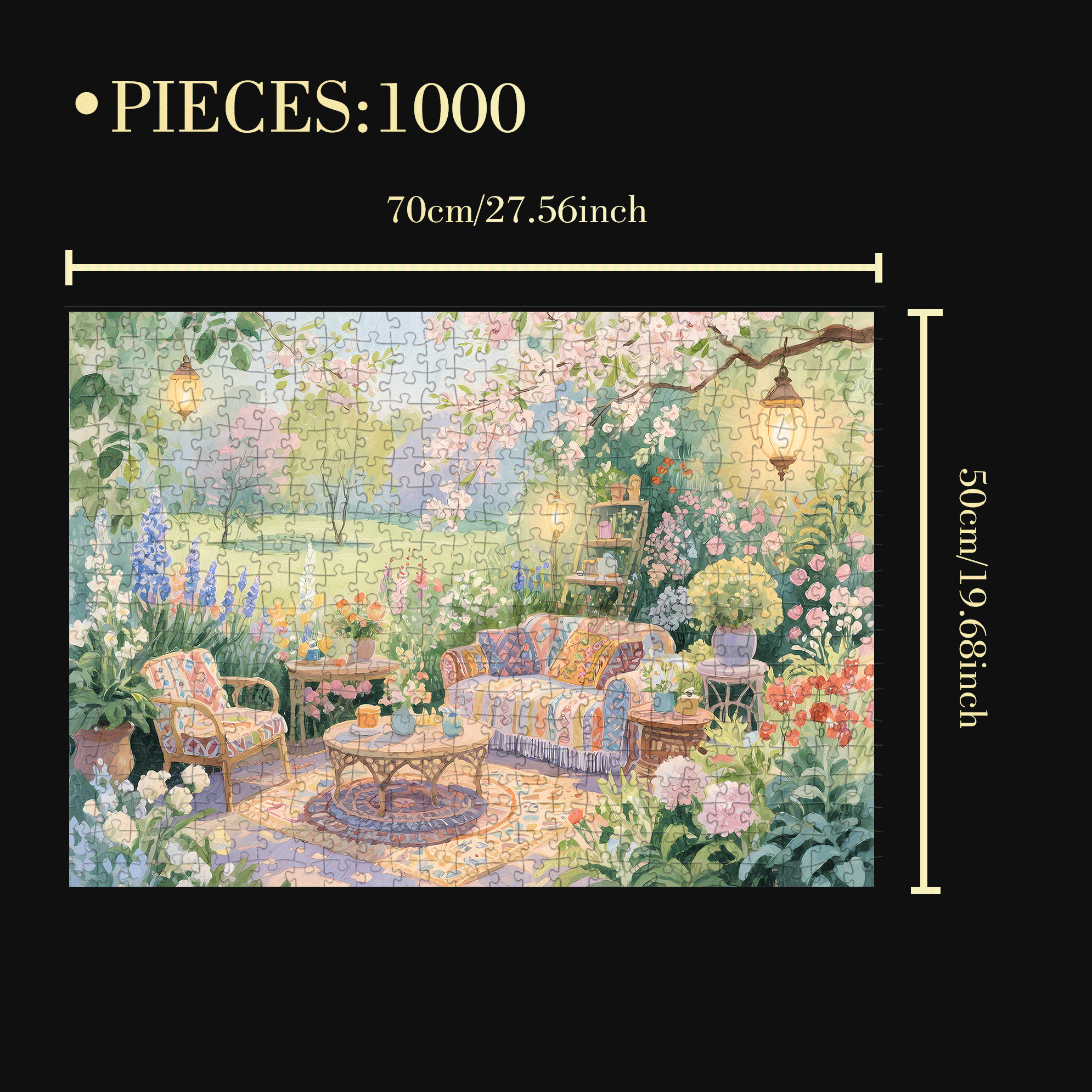 Private Space 500pcs/1000pcs Jigsaw Puzzle, Scratch-Resistant, Interactive Family Game & Brain-Boosting DIY Decor, Perfect for Halloween, Christmas & New Year Gifts, Family Puzzle Game