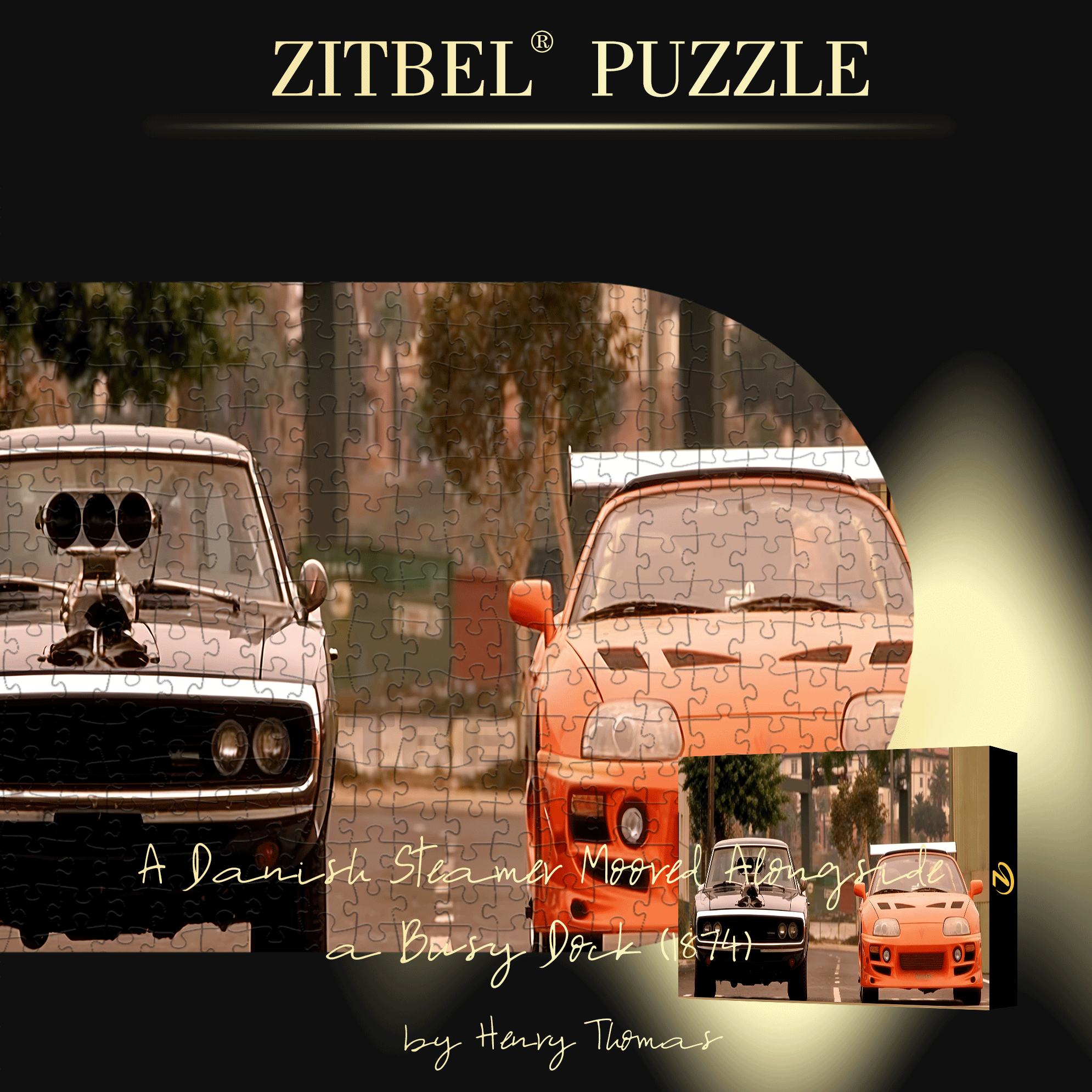 The Intense Final Race 500pcs/1000pcs Jigsaw Puzzle, Scratch-Resistant, Interactive Family Game & Brain-Boosting DIY Decor, Perfect for Halloween, Christmas & New Year Gifts, Family Puzzle Game