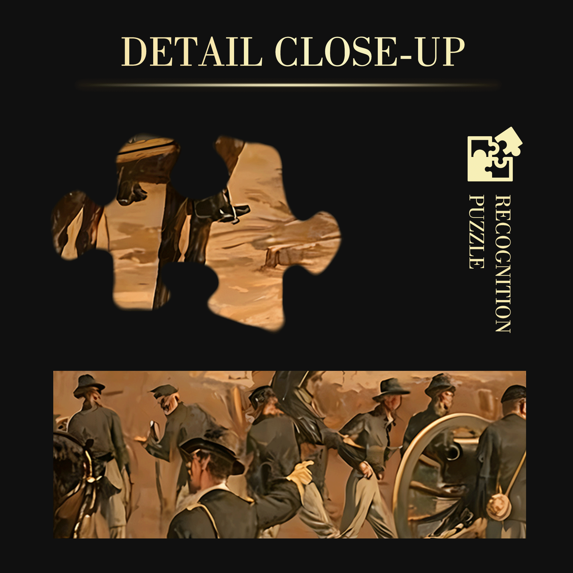 The Siege of Atlanta from The Civil War 500pcs/1000pcs Jigsaw Puzzle, Scratch-Resistant, Interactive Family Game & Brain-Boosting DIY Decor, Perfect for Halloween, Christmas & New Year Gifts, Family Puzzle Game