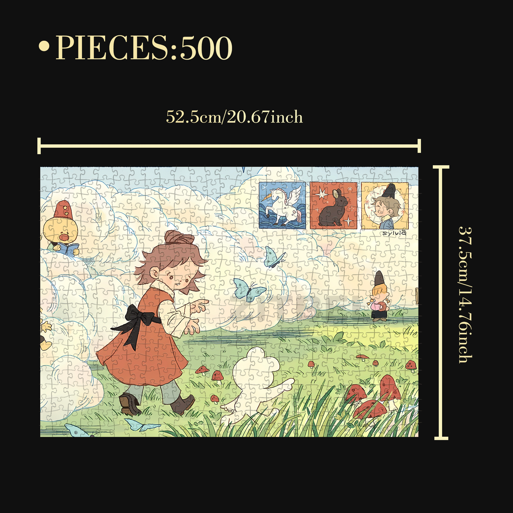 Today's Dreamland 500pcs/1000pcs Jigsaw Puzzle, Scratch-Resistant, Interactive Family Game & Brain-Boosting DIY Decor, Perfect for Halloween, Christmas & New Year Gifts, Family Puzzle Game