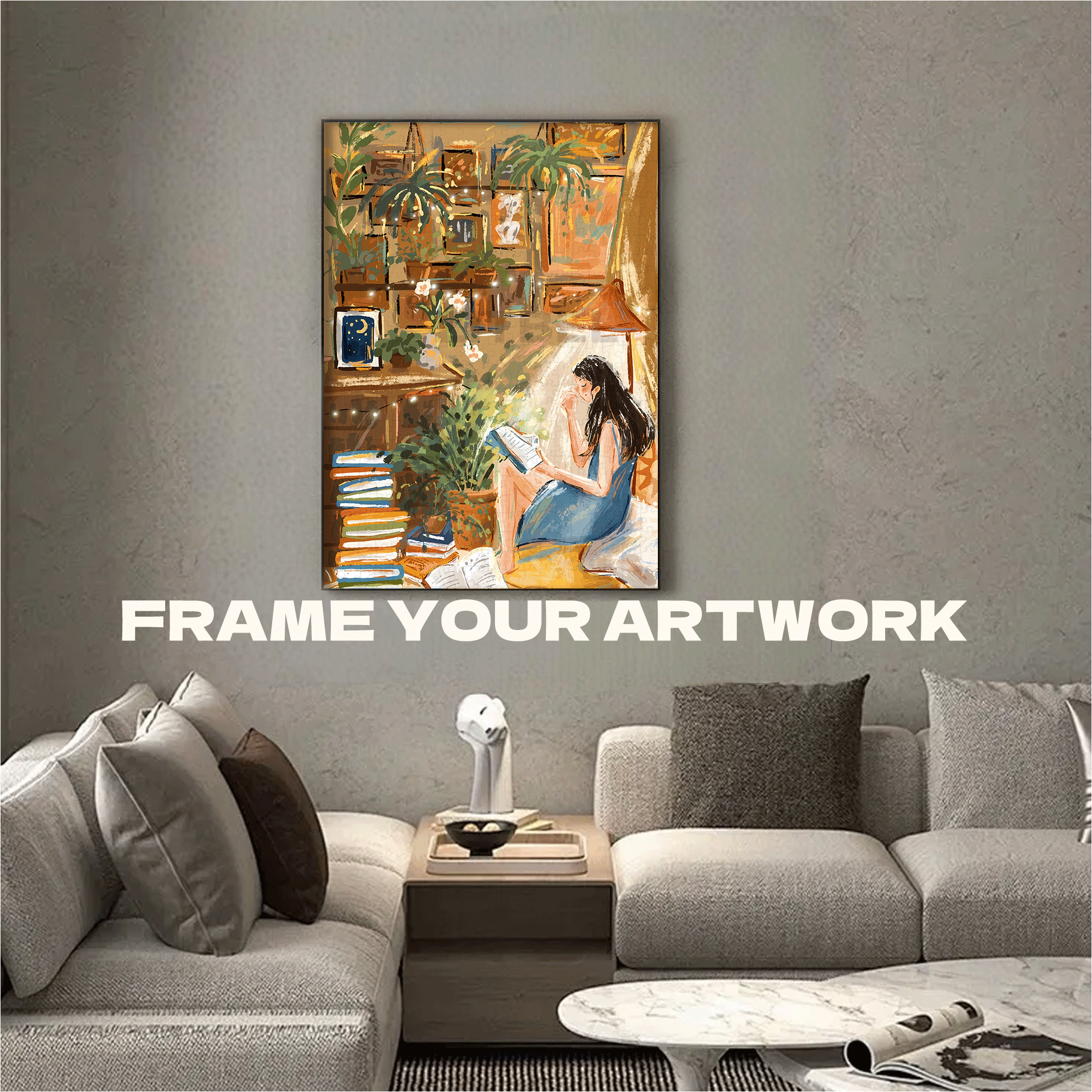 A Beam Of Light 2 500pcs/1000pcs Jigsaw Puzzle, Scratch-Resistant, Interactive Family Game & Brain-Boosting DIY Decor, Perfect for Halloween, Christmas & New Year Gifts, Family Puzzle Game