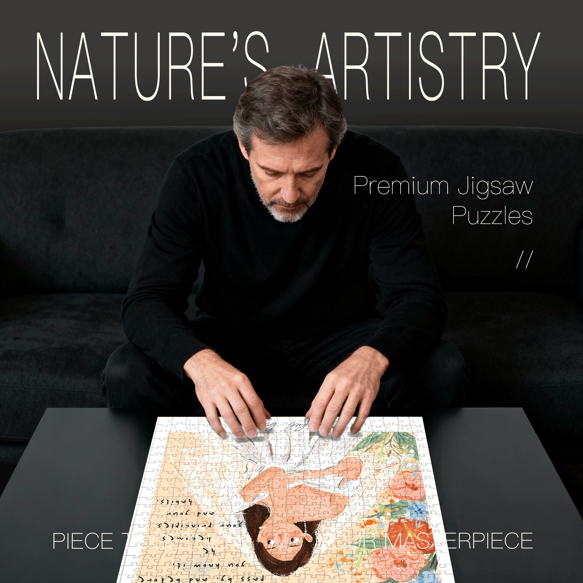 A Beautiful Bride 500pcs/1000pcs Jigsaw Puzzle, Scratch-Resistant, Interactive Family Game & Brain-Boosting DIY Decor, Perfect for Halloween, Christmas & New Year Gifts, Family Puzzle Game