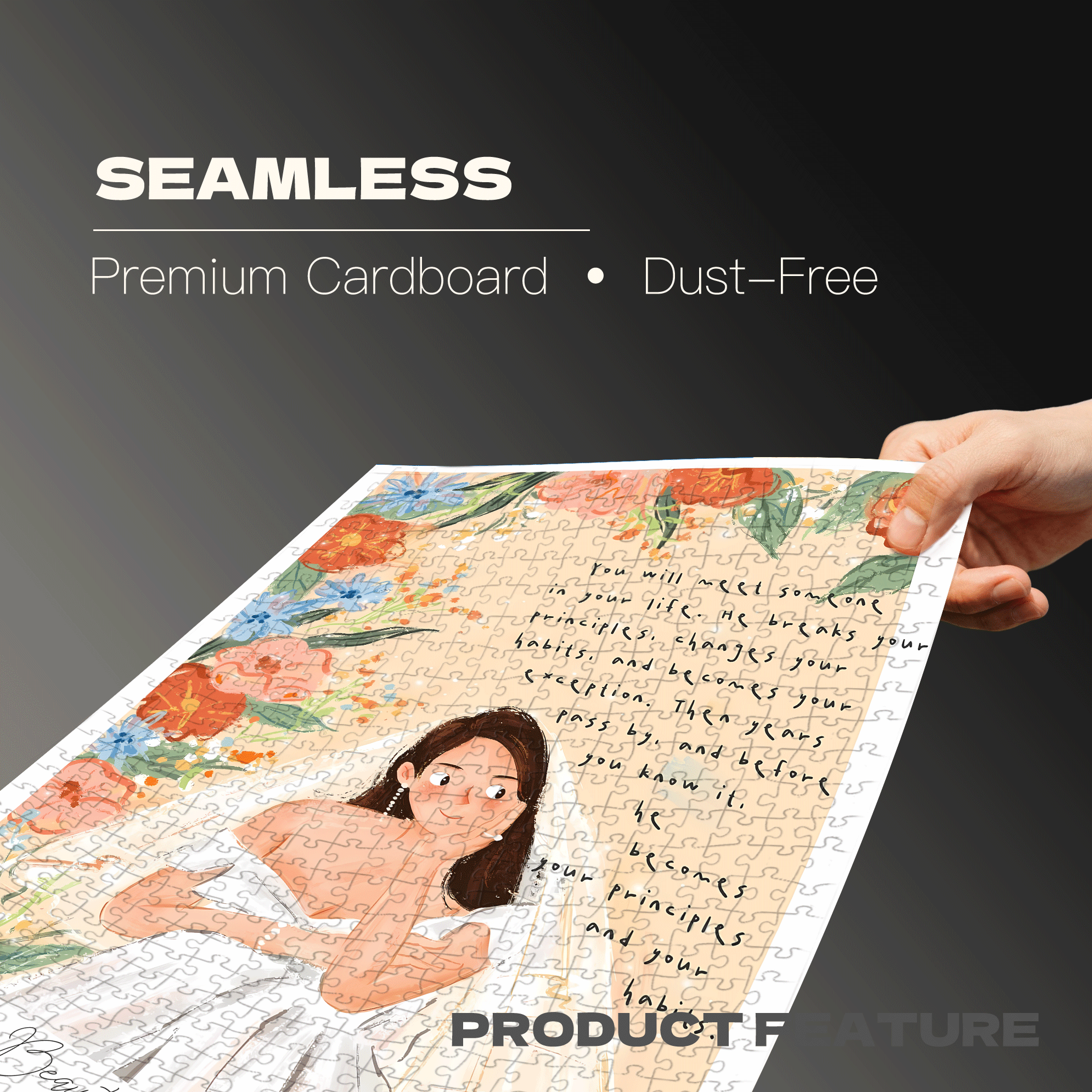 A Beautiful Bride 500pcs/1000pcs Jigsaw Puzzle, Scratch-Resistant, Interactive Family Game & Brain-Boosting DIY Decor, Perfect for Halloween, Christmas & New Year Gifts, Family Puzzle Game