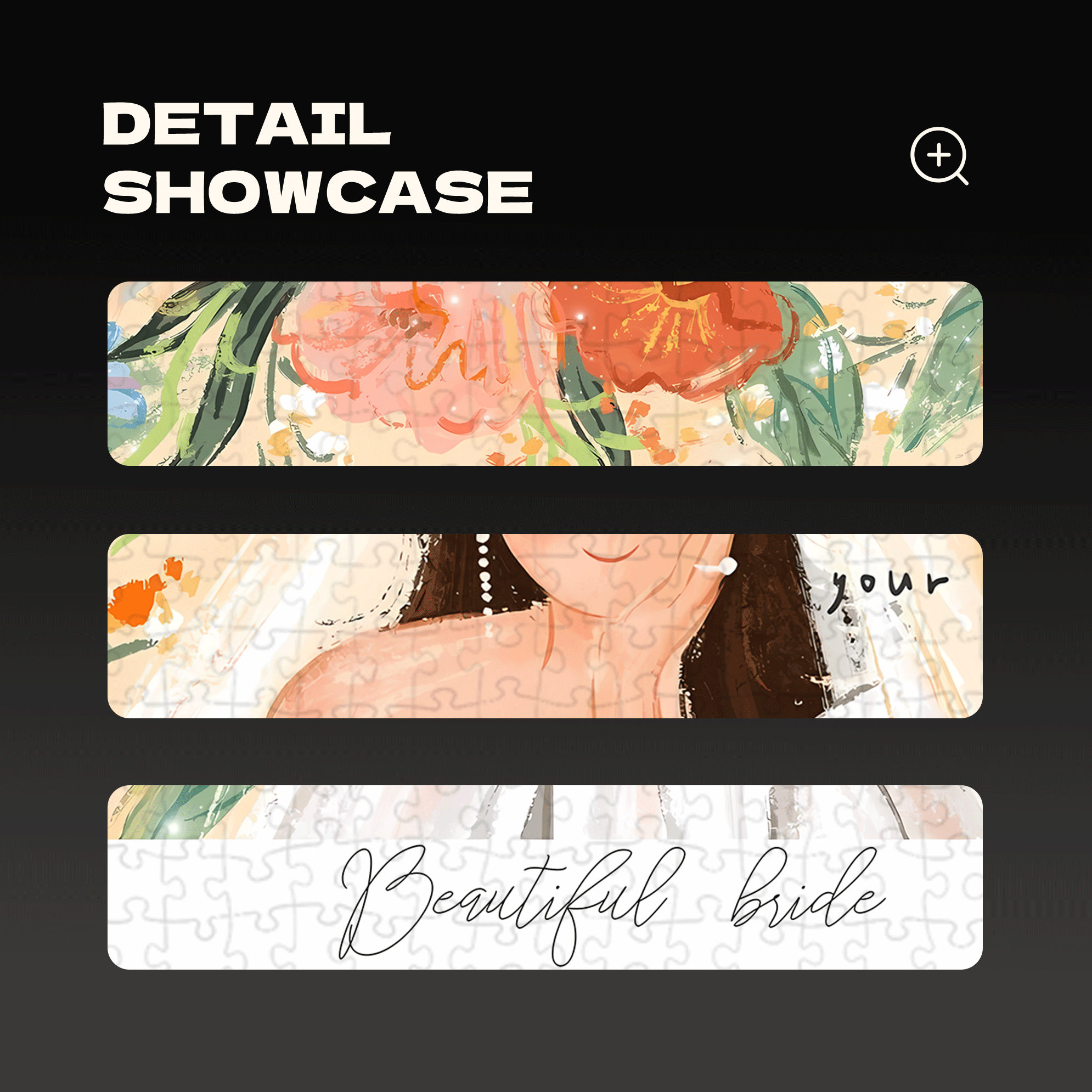 A Beautiful Bride 500pcs/1000pcs Jigsaw Puzzle, Scratch-Resistant, Interactive Family Game & Brain-Boosting DIY Decor, Perfect for Halloween, Christmas & New Year Gifts, Family Puzzle Game