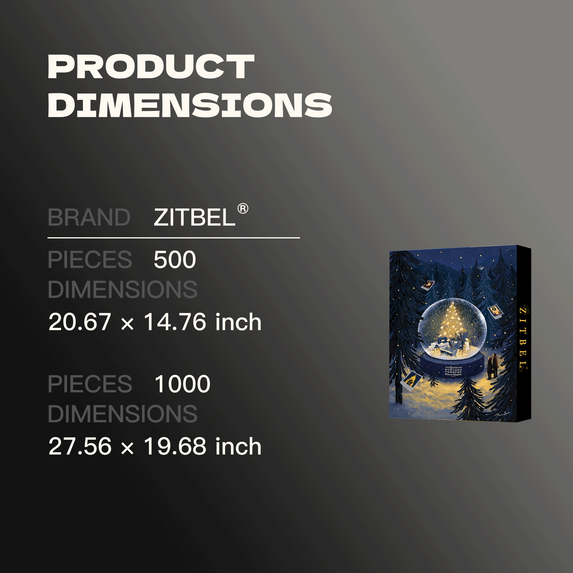 A Christmas Winter Night in Memory 500pcs/1000pcs Jigsaw Puzzle, Scratch-Resistant, Interactive Family Game & Brain-Boosting DIY Decor, Perfect for Halloween, Christmas & New Year Gifts, Family Puzzle Game