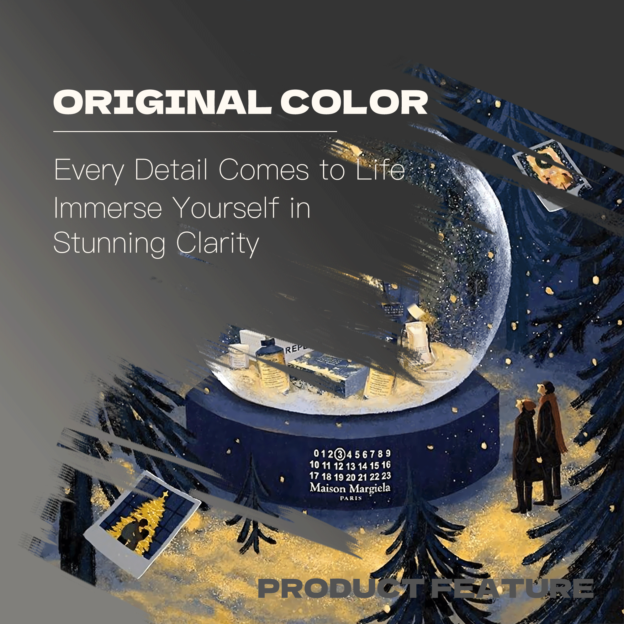 A Christmas Winter Night in Memory 500pcs/1000pcs Jigsaw Puzzle, Scratch-Resistant, Interactive Family Game & Brain-Boosting DIY Decor, Perfect for Halloween, Christmas & New Year Gifts, Family Puzzle Game