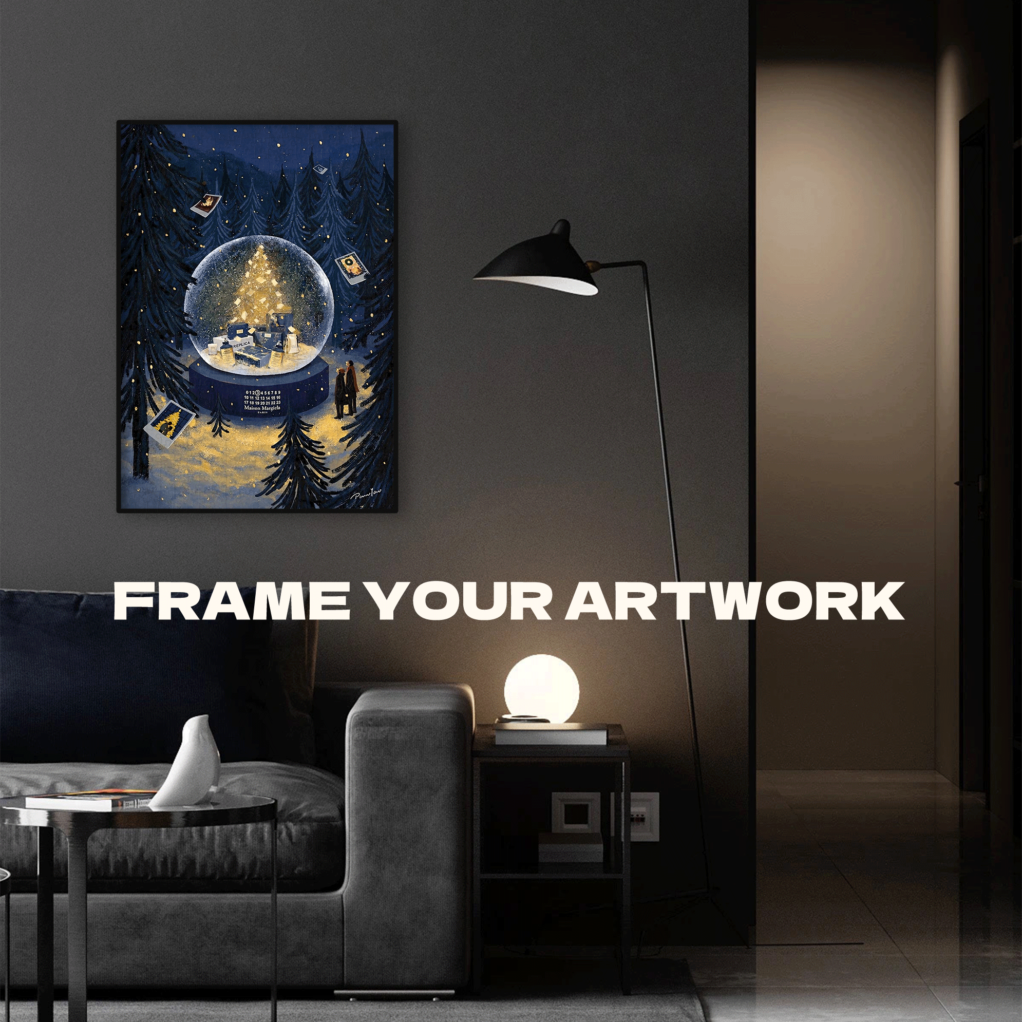 A Christmas Winter Night in Memory 500pcs/1000pcs Jigsaw Puzzle, Scratch-Resistant, Interactive Family Game & Brain-Boosting DIY Decor, Perfect for Halloween, Christmas & New Year Gifts, Family Puzzle Game