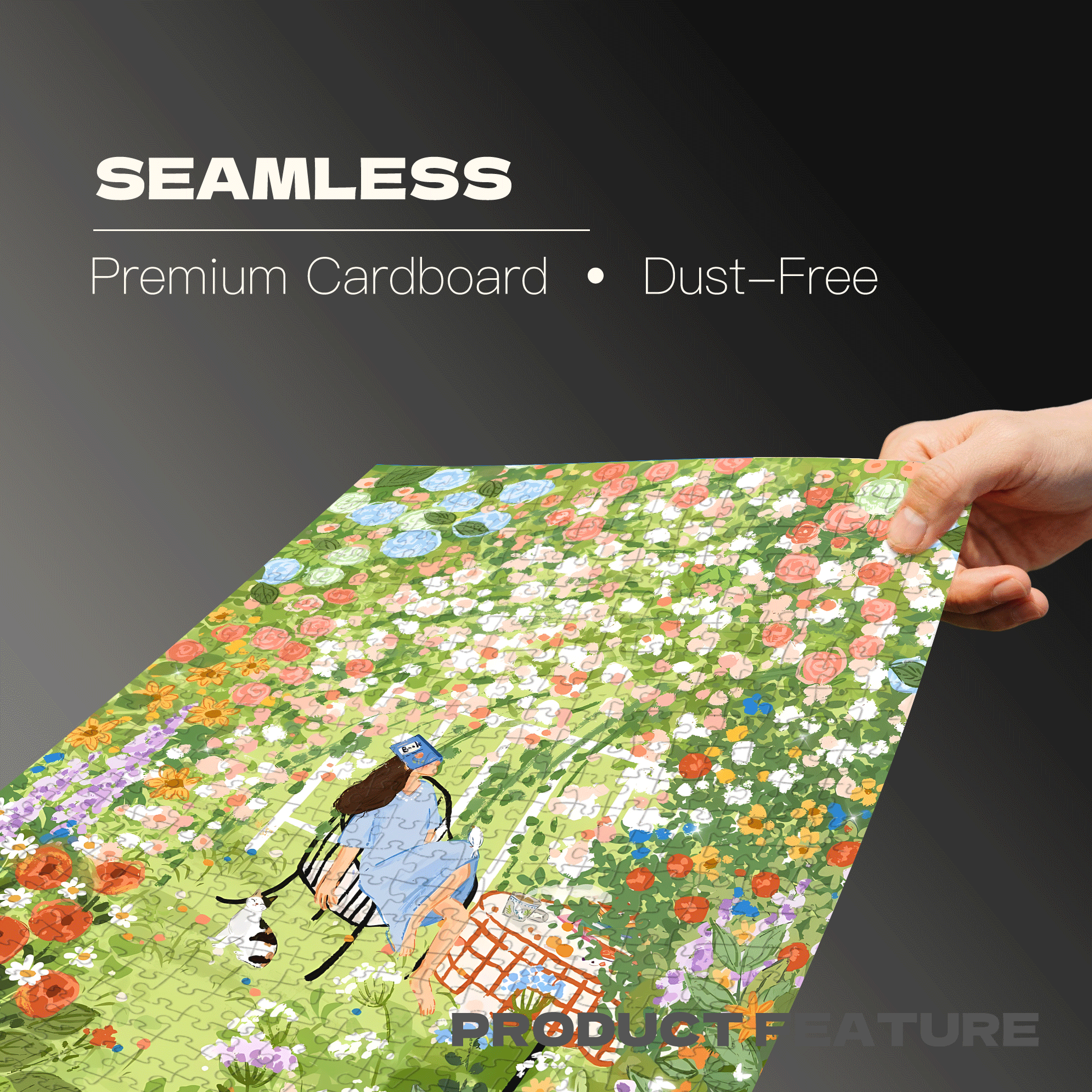 A Comfortable And Pleasant Life 500pcs/1000pcs Jigsaw Puzzle, Scratch-Resistant, Interactive Family Game & Brain-Boosting DIY Decor, Perfect for Halloween, Christmas & New Year Gifts, Family Puzzle Game