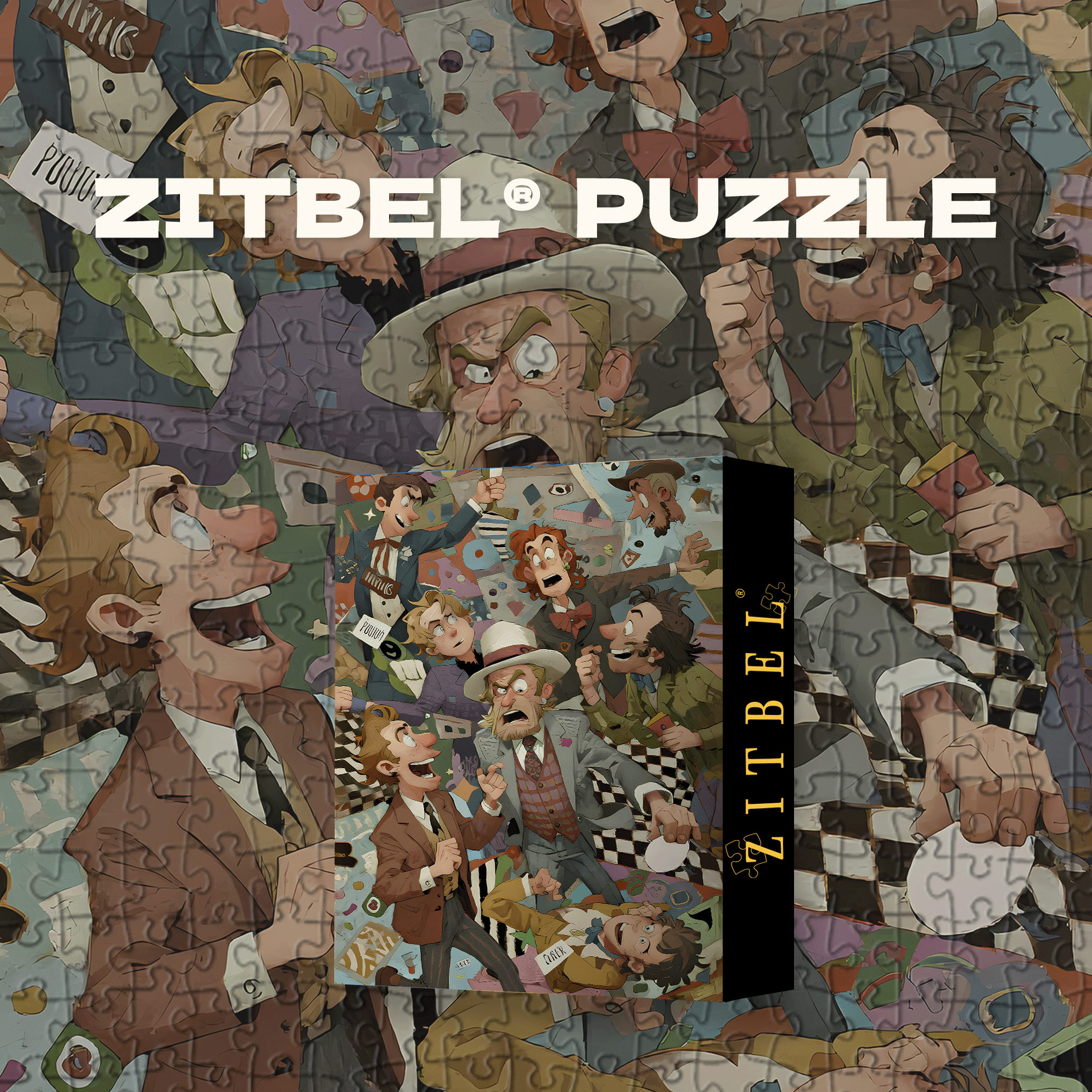 A Humorous Life 500pcs/1000pcs Jigsaw Puzzle, Scratch-Resistant, Interactive Family Game & Brain-Boosting DIY Decor, Perfect for Halloween, Christmas & New Year Gifts, Family Puzzle Game