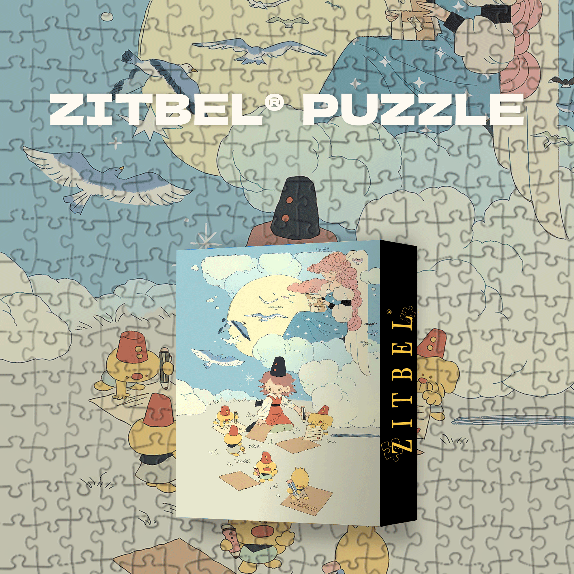 A Letter 500pcs/1000pcs Jigsaw Puzzle, Scratch-Resistant, Interactive Family Game & Brain-Boosting DIY Decor, Perfect for Halloween, Christmas & New Year Gifts, Family Puzzle Game