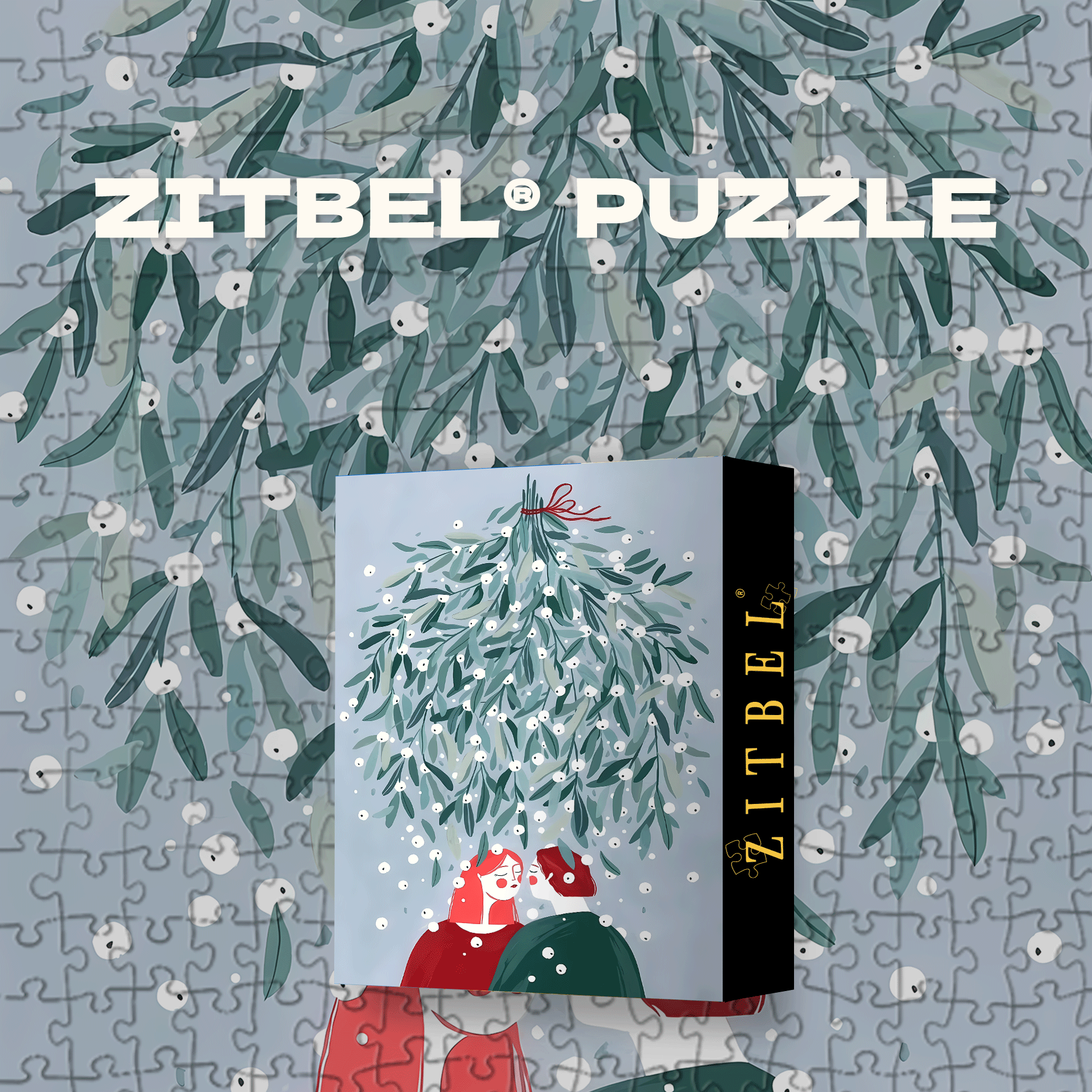 A Love Story Amidst Falling Snowflakes 500pcs/1000pcs Jigsaw Puzzle, Scratch-Resistant, Interactive Family Game & Brain-Boosting DIY Decor, Perfect for Halloween, Christmas & New Year Gifts, Family Puzzle Game