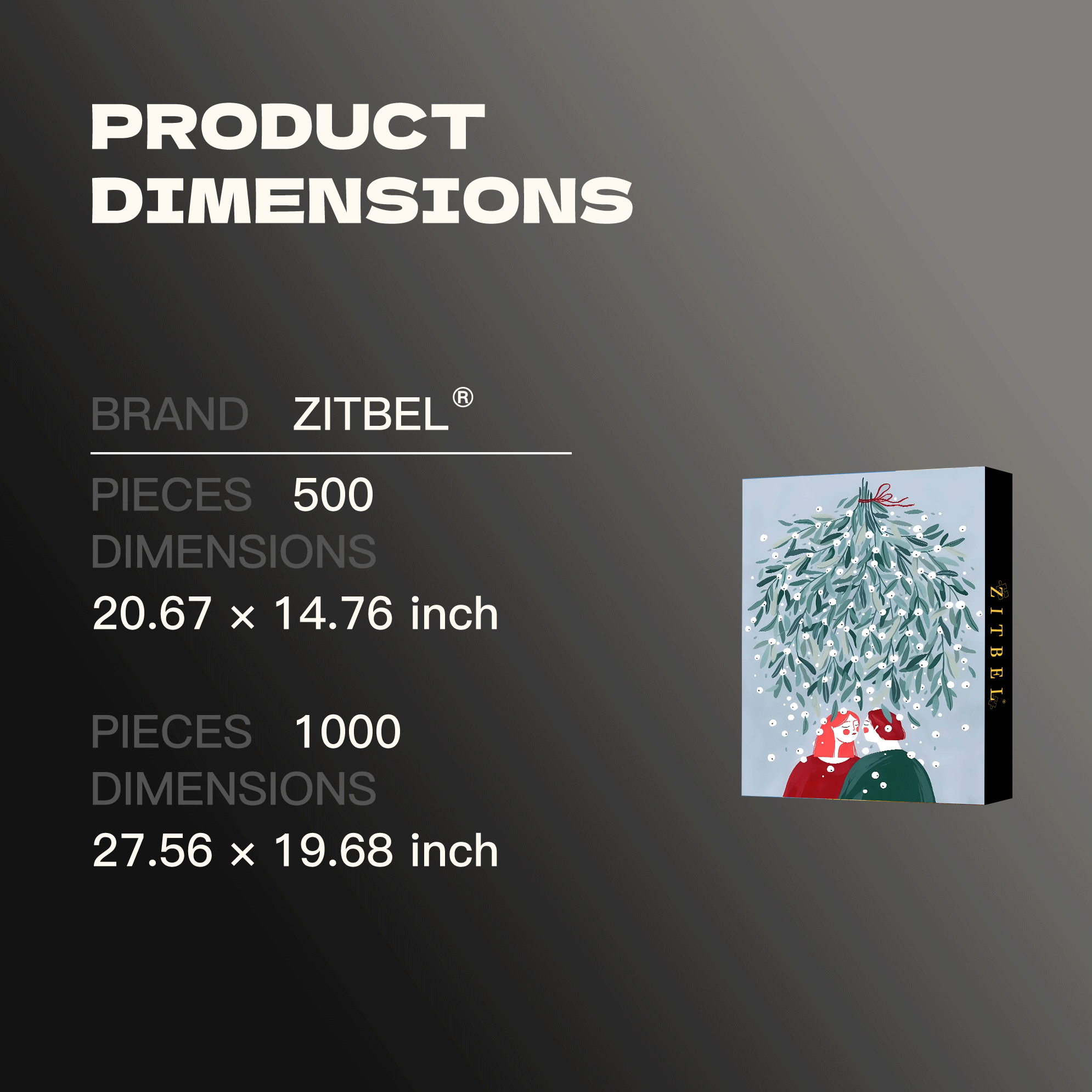 A Love Story Amidst Falling Snowflakes 500pcs/1000pcs Jigsaw Puzzle, Scratch-Resistant, Interactive Family Game & Brain-Boosting DIY Decor, Perfect for Halloween, Christmas & New Year Gifts, Family Puzzle Game