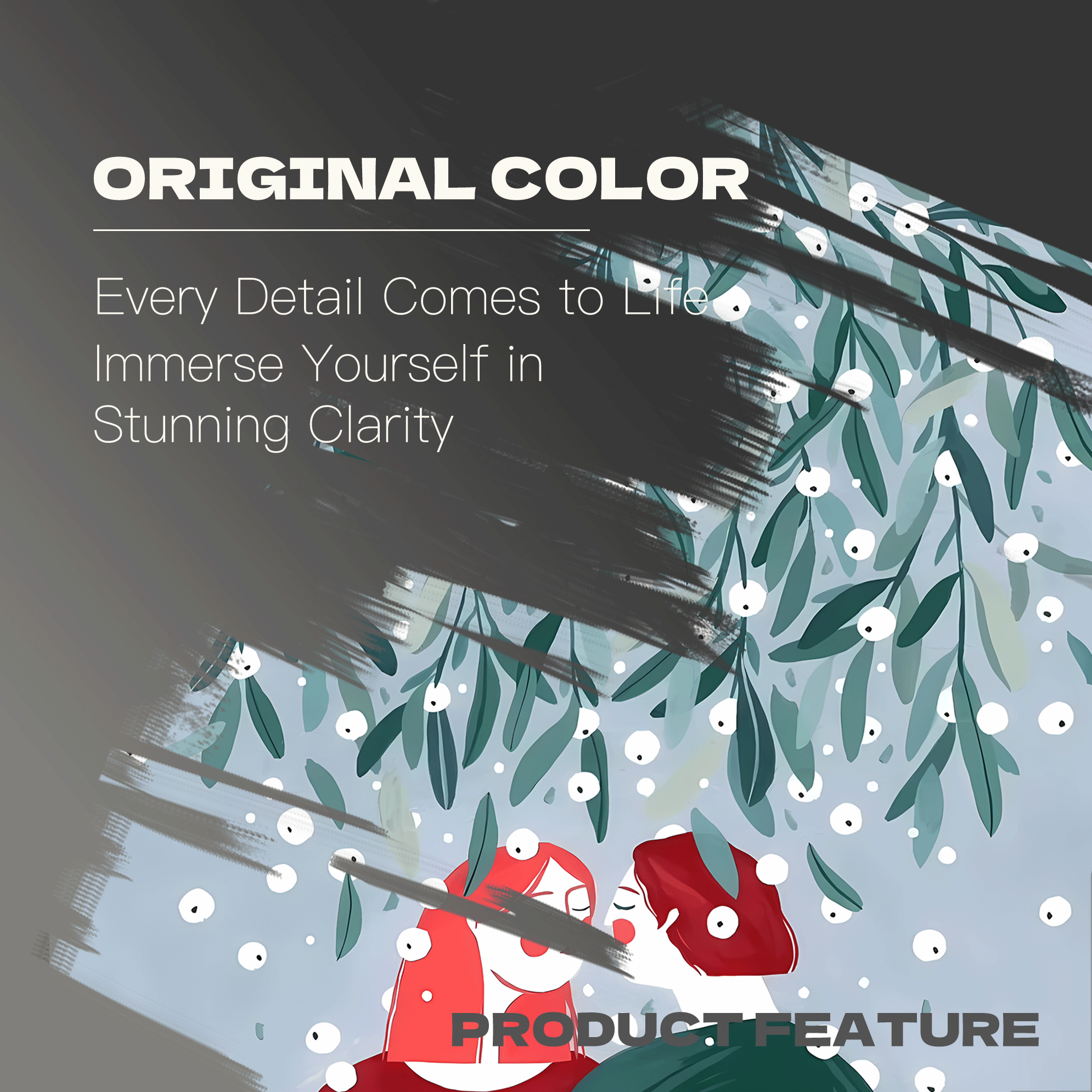 A Love Story Amidst Falling Snowflakes 500pcs/1000pcs Jigsaw Puzzle, Scratch-Resistant, Interactive Family Game & Brain-Boosting DIY Decor, Perfect for Halloween, Christmas & New Year Gifts, Family Puzzle Game