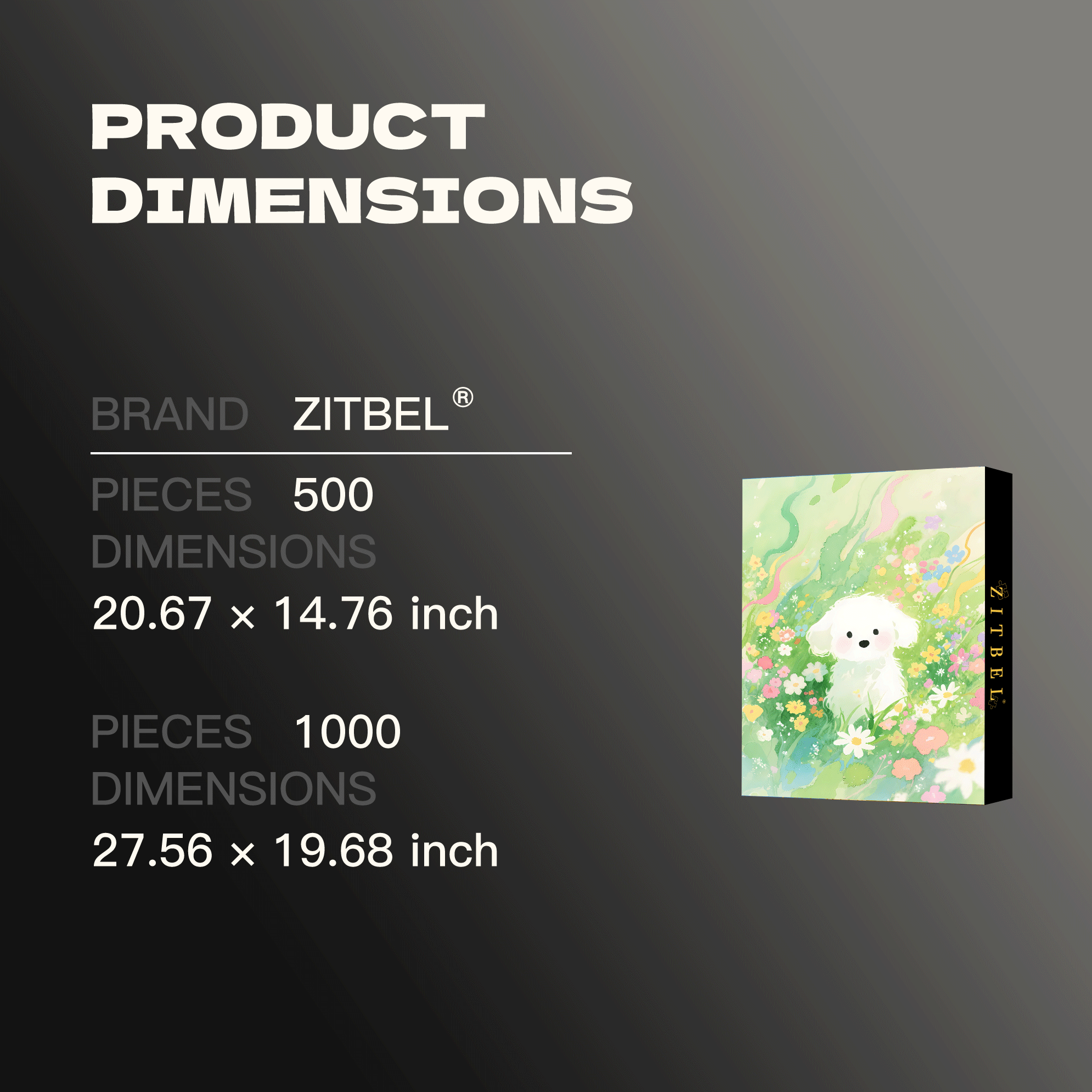 A Marshmallow Puppy In The Spring 500pcs/1000pcs Jigsaw Puzzle, Scratch-Resistant, Interactive Family Game & Brain-Boosting DIY Decor, Perfect for Halloween, Christmas & New Year Gifts, Family Puzzle Game