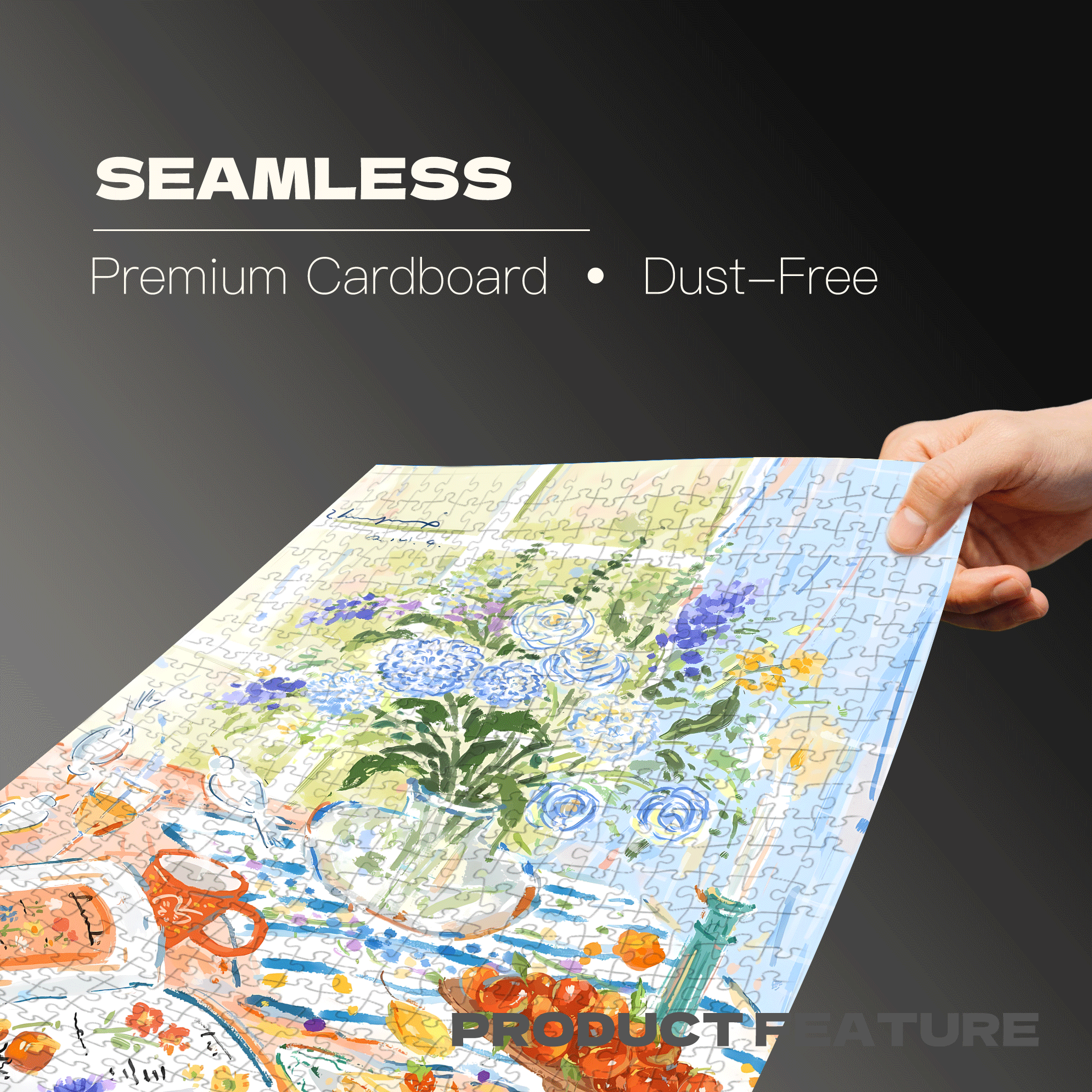 A Moment Of Peace 500pcs/1000pcs Jigsaw Puzzle, Scratch-Resistant, Interactive Family Game & Brain-Boosting DIY Decor, Perfect for Halloween, Christmas & New Year Gifts, Family Puzzle Game