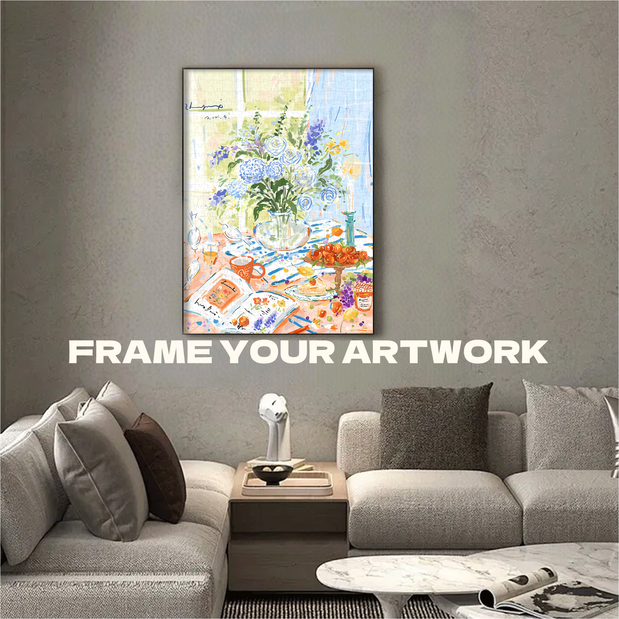 A Moment Of Peace 500pcs/1000pcs Jigsaw Puzzle, Scratch-Resistant, Interactive Family Game & Brain-Boosting DIY Decor, Perfect for Halloween, Christmas & New Year Gifts, Family Puzzle Game