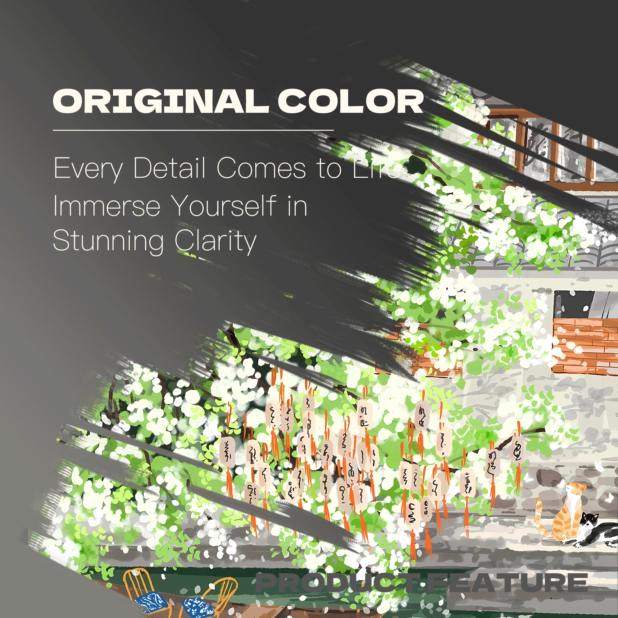 A Pear Tree Is In Bloom 500pcs/1000pcs Jigsaw Puzzle, Scratch-Resistant, Interactive Family Game & Brain-Boosting DIY Decor, Perfect for Halloween, Christmas & New Year Gifts, Family Puzzle Game