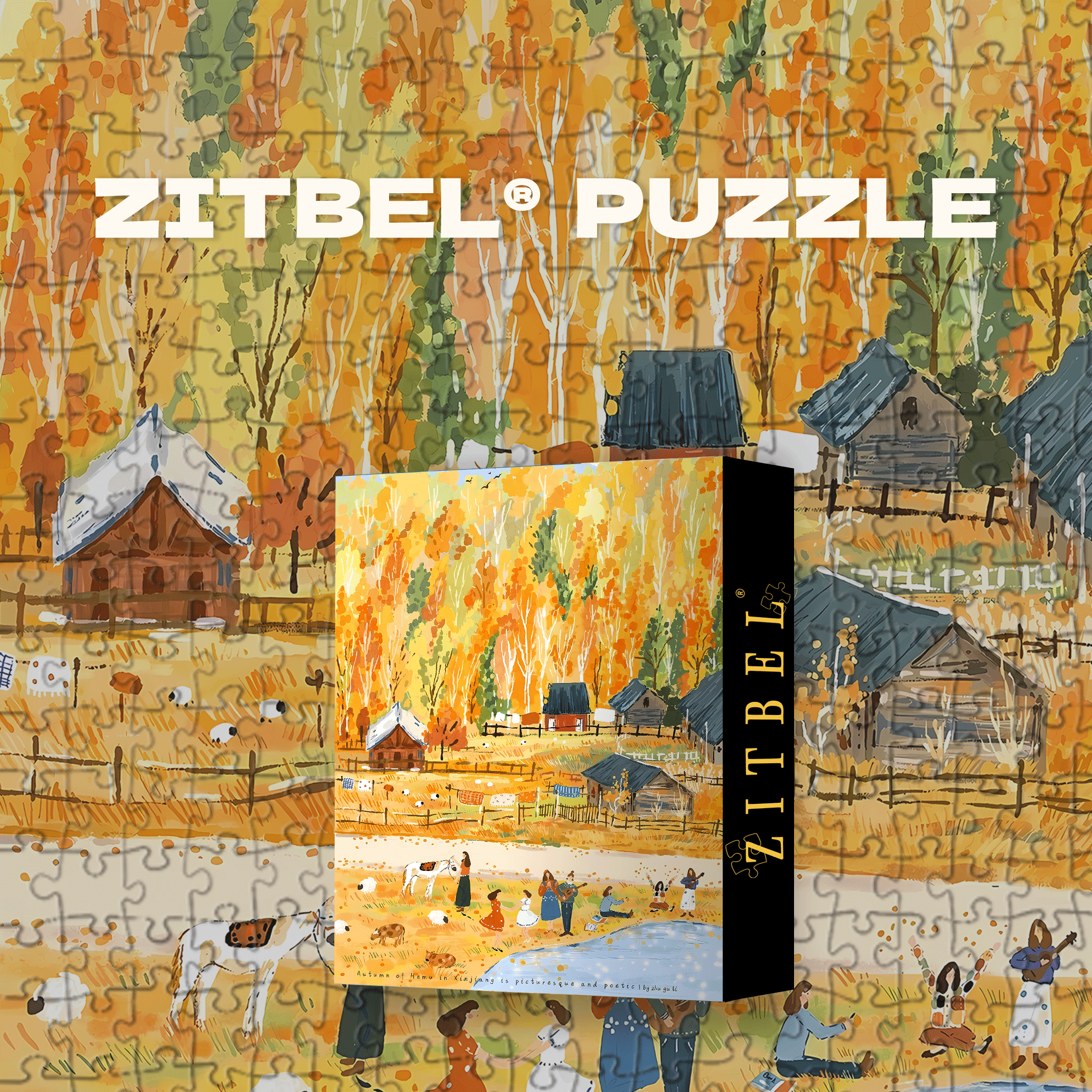 A Place I've Always Wanted To Go 500pcs/1000pcs Jigsaw Puzzle, Scratch-Resistant, Interactive Family Game & Brain-Boosting DIY Decor, Perfect for Halloween, Christmas & New Year Gifts, Family Puzzle Game