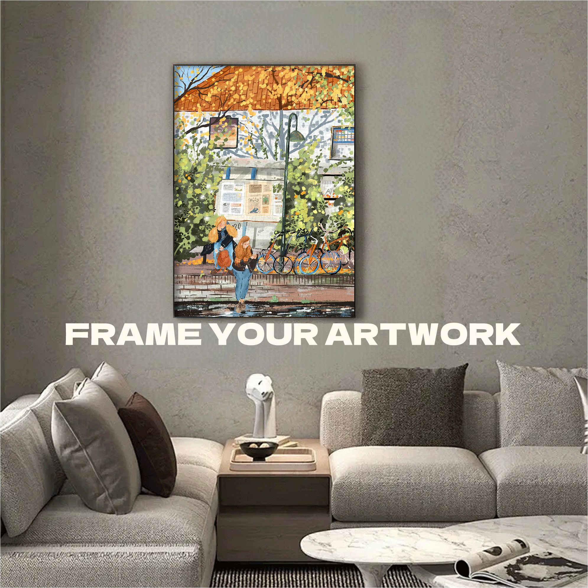 A Warm Afternoon 500pcs/1000pcs Jigsaw Puzzle, Scratch-Resistant, Interactive Family Game & Brain-Boosting DIY Decor, Perfect for Halloween, Christmas & New Year Gifts, Family Puzzle Game
