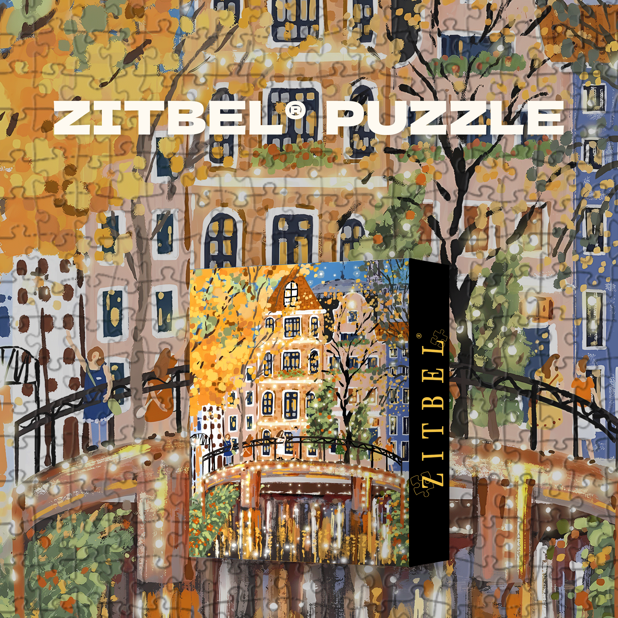An Autumn Night 500pcs/1000pcs Jigsaw Puzzle, Scratch-Resistant, Interactive Family Game & Brain-Boosting DIY Decor, Perfect for Halloween, Christmas & New Year Gifts, Family Puzzle Game