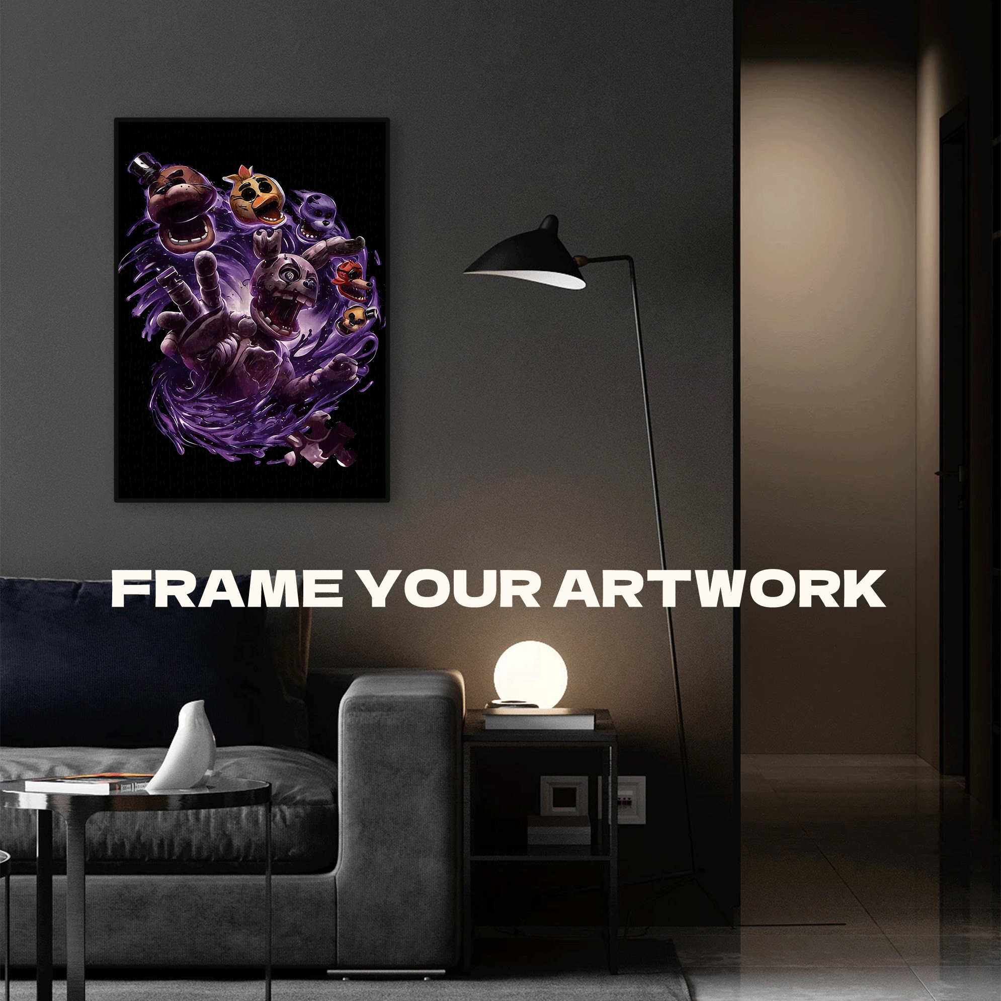 Five Night 500pcs/1000pcs Jigsaw Puzzle, Scratch-Resistant, Interactive Family Game & Brain-Boosting DIY Decor, Perfect for Halloween, Christmas & New Year Gifts, Family Puzzle Game