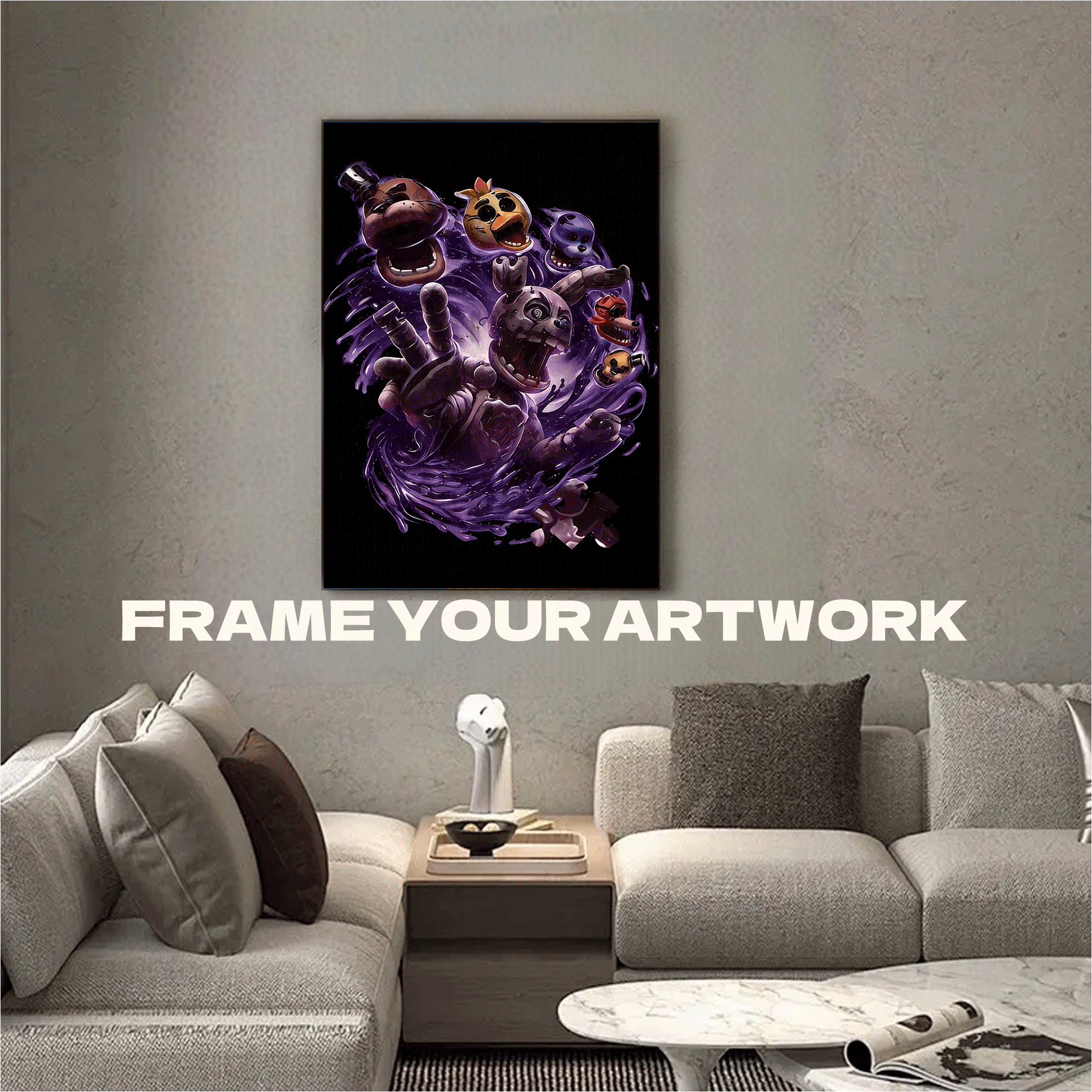 Five Night 500pcs/1000pcs Jigsaw Puzzle, Scratch-Resistant, Interactive Family Game & Brain-Boosting DIY Decor, Perfect for Halloween, Christmas & New Year Gifts, Family Puzzle Game