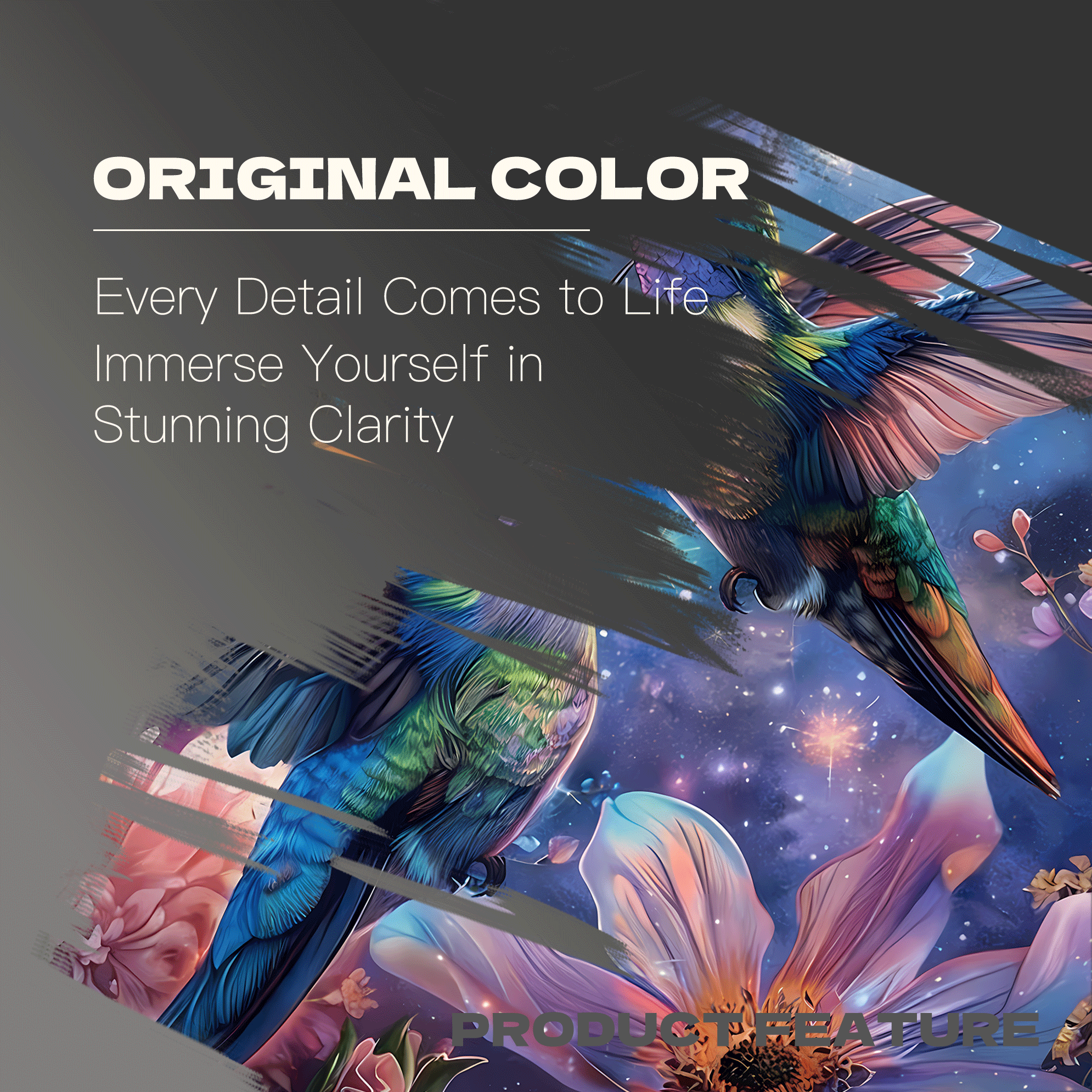 Hummingbird Universe 500pcs/1000pcs Jigsaw Puzzle, Scratch-Resistant, Interactive Family Game & Brain-Boosting DIY Decor, Perfect for Halloween, Christmas & New Year Gifts, Family Puzzle Game