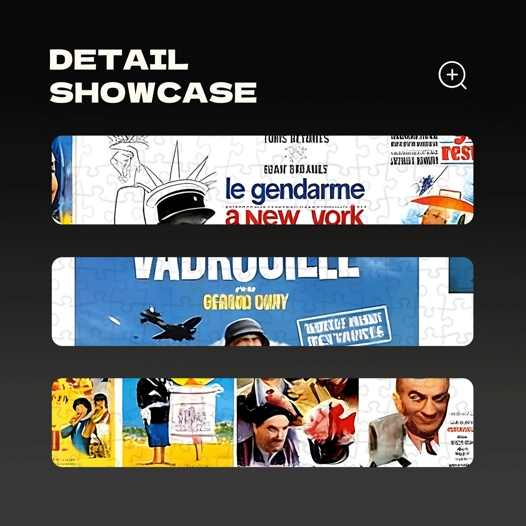 Louis de Funes compilation 500pcs/1000pcs Jigsaw Puzzle, Scratch-Resistant, Interactive Family Game & Brain-Boosting DIY Decor, Perfect for Halloween, Christmas & New Year Gifts, Family Puzzle Game