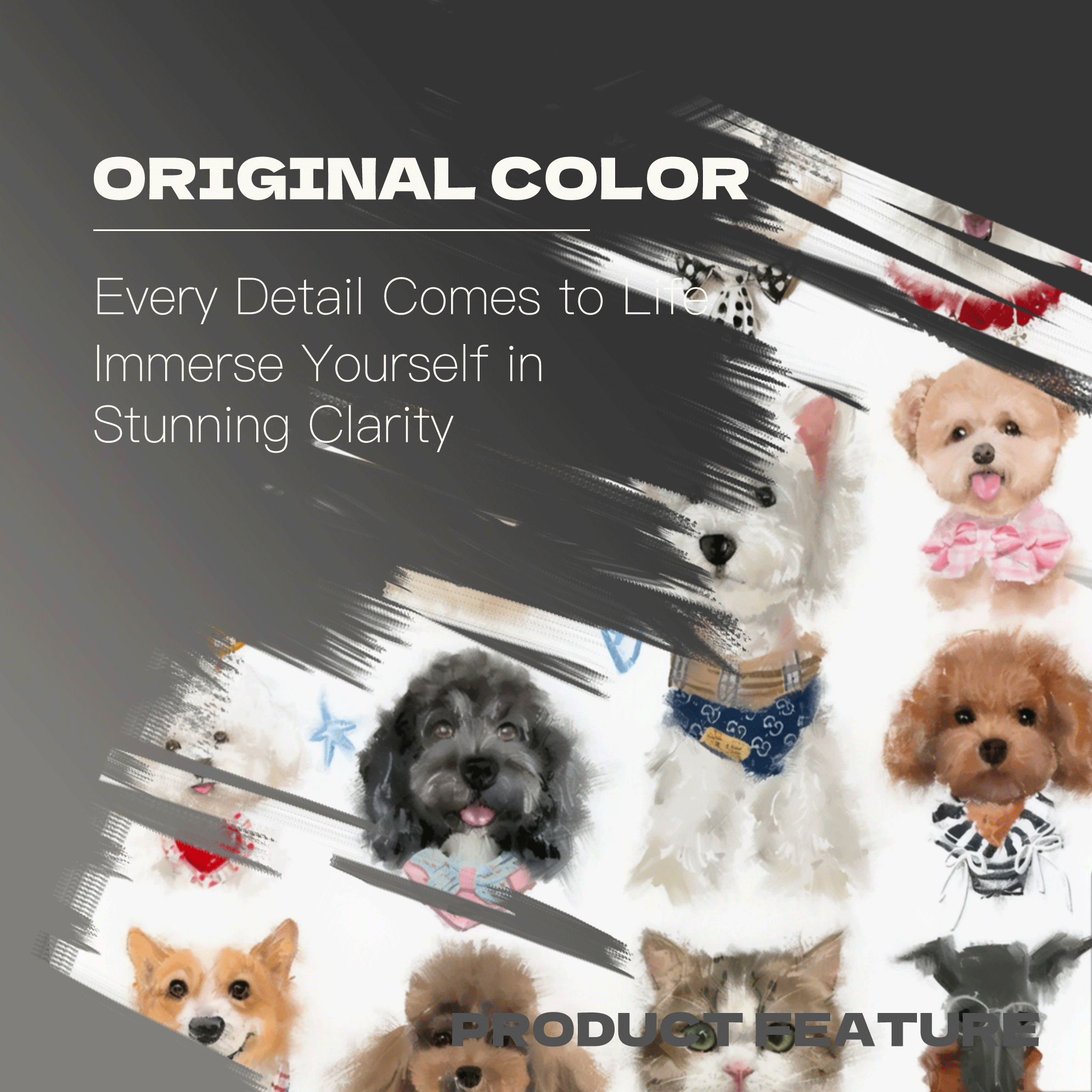 Can I Draw Your Little Dog 2 500pcs/1000pcs Jigsaw Puzzle, Scratch-Resistant, Interactive Family Game & Brain-Boosting DIY Decor, Perfect for Halloween, Christmas & New Year Gifts, Family Puzzle Game