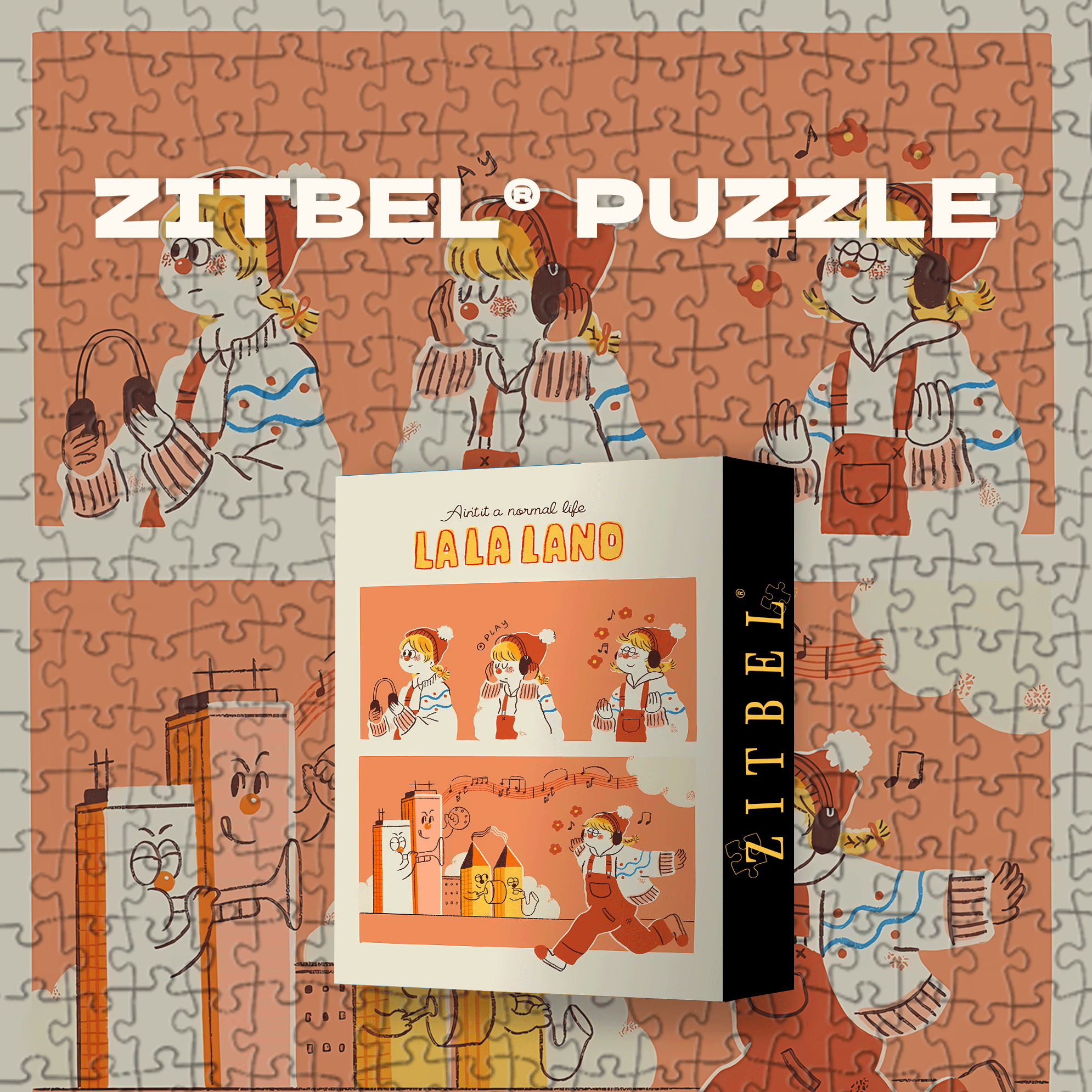 My LALALAND 500pcs/1000pcs Jigsaw Puzzle, Scratch-Resistant, Interactive Family Game & Brain-Boosting DIY Decor, Perfect for Halloween, Christmas & New Year Gifts, Family Puzzle Game