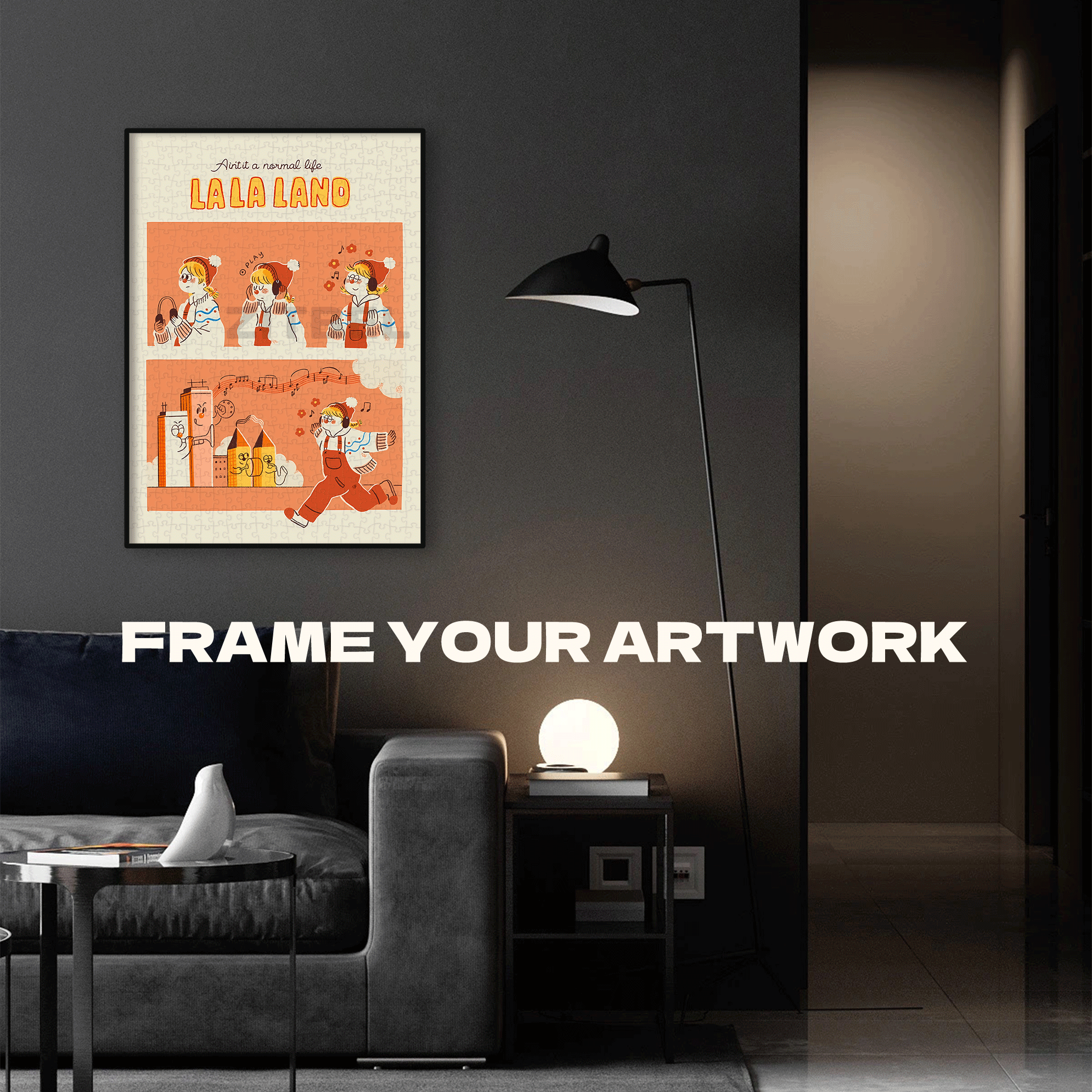 My LALALAND 500pcs/1000pcs Jigsaw Puzzle, Scratch-Resistant, Interactive Family Game & Brain-Boosting DIY Decor, Perfect for Halloween, Christmas & New Year Gifts, Family Puzzle Game