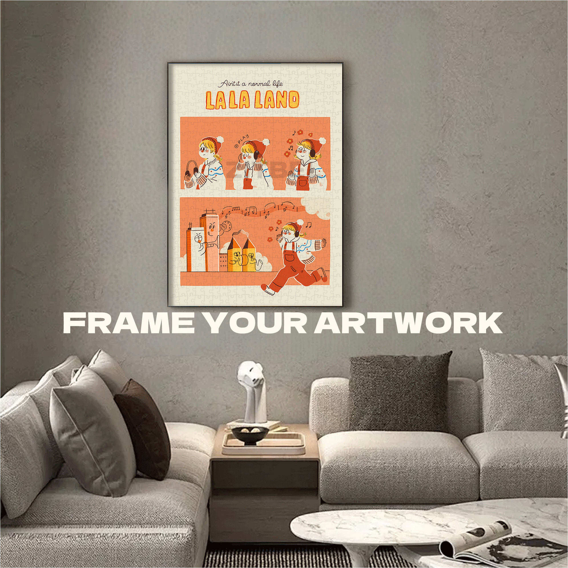 My LALALAND 500pcs/1000pcs Jigsaw Puzzle, Scratch-Resistant, Interactive Family Game & Brain-Boosting DIY Decor, Perfect for Halloween, Christmas & New Year Gifts, Family Puzzle Game