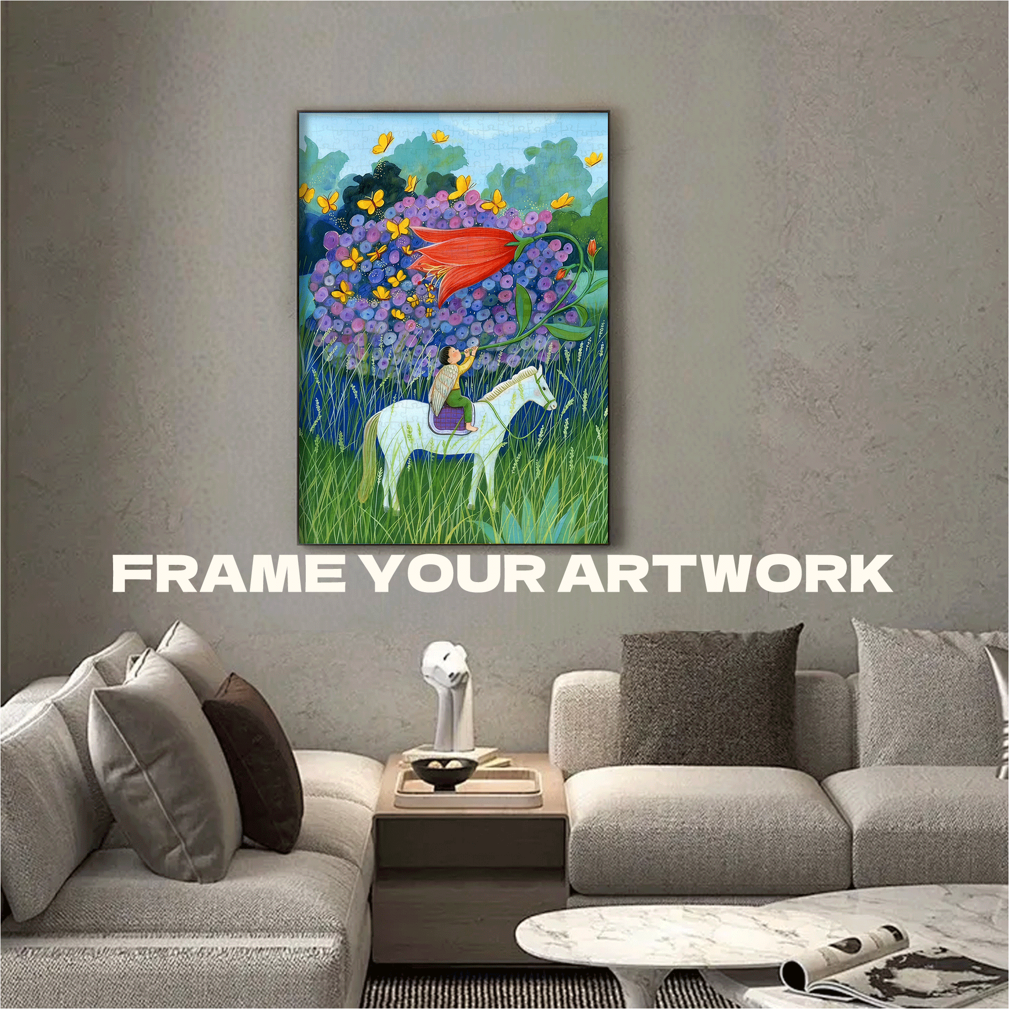 Song of Spring 500pcs/1000pcs Jigsaw Puzzle, Scratch-Resistant, Interactive Family Game & Brain-Boosting DIY Decor, Perfect for Halloween, Christmas & New Year Gifts, Family Puzzle Game