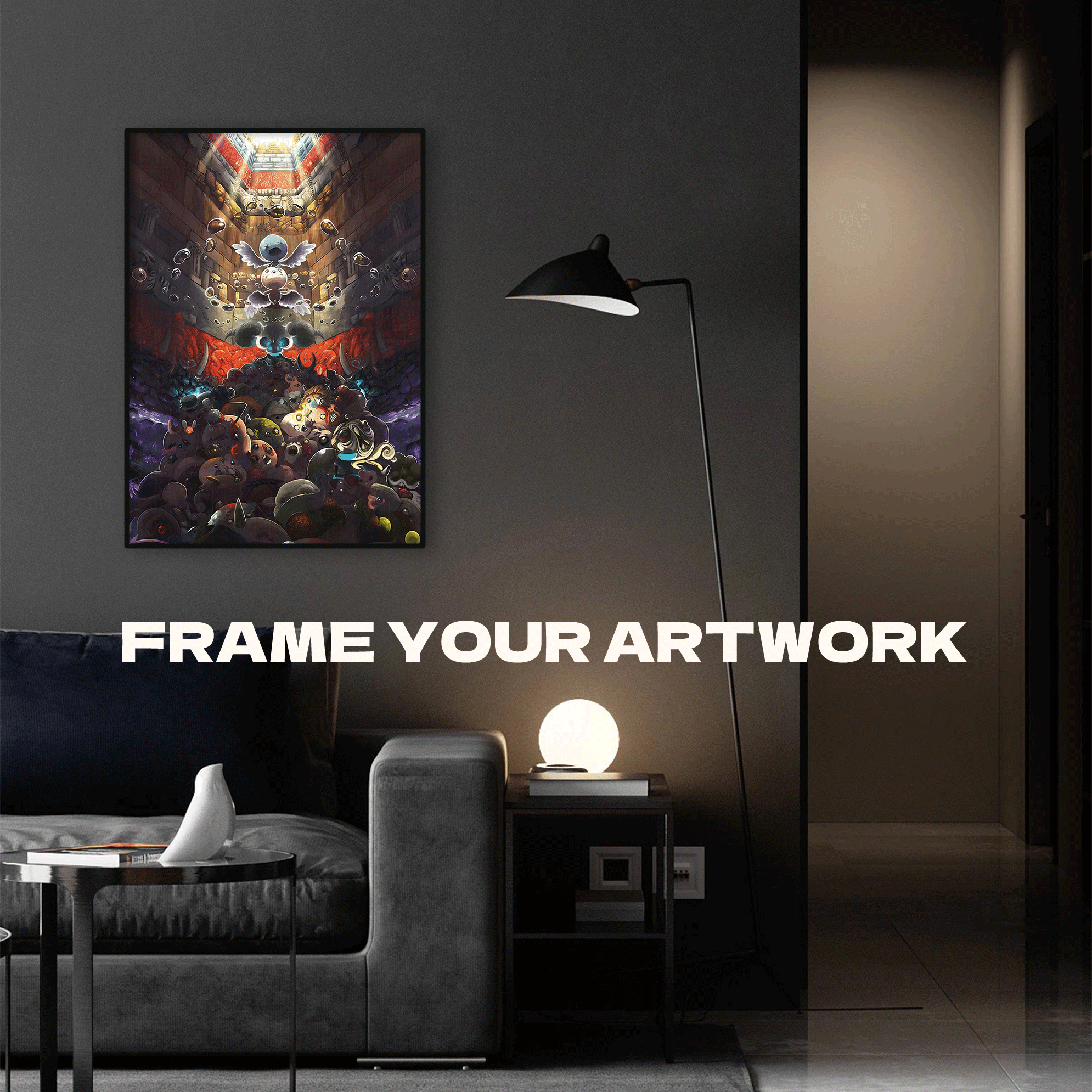 The Binding of Isaac Theme 500pcs/1000pcs Jigsaw Puzzle, Scratch-Resistant, Interactive Family Game & Brain-Boosting DIY Decor, Perfect for Halloween, Christmas & New Year Gifts, Family Puzzle Game