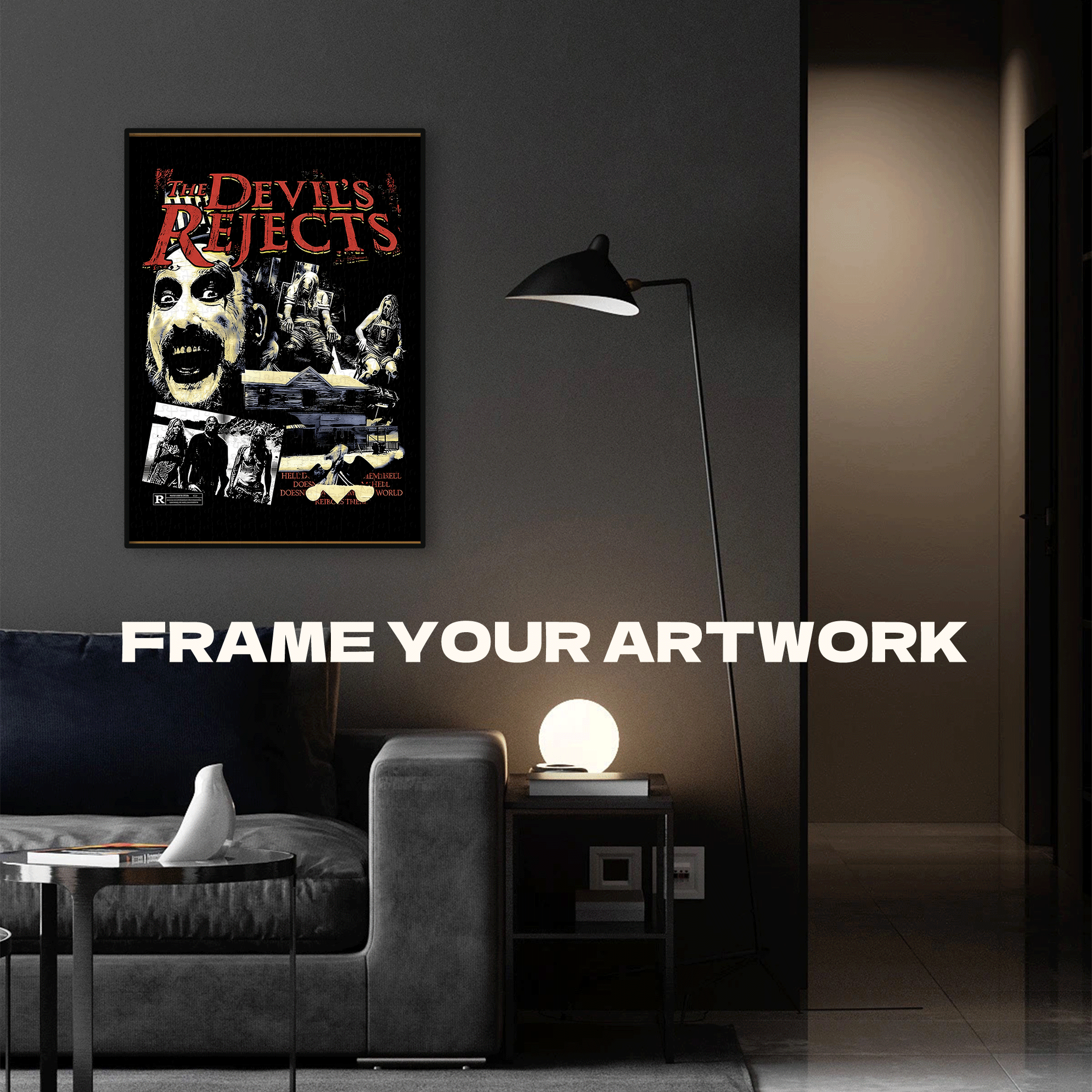 The Devil's Rejects 500pcs/1000pcs Jigsaw Puzzle, Scratch-Resistant, Interactive Family Game & Brain-Boosting DIY Decor, Perfect for Halloween, Christmas & New Year Gifts, Family Puzzle Game